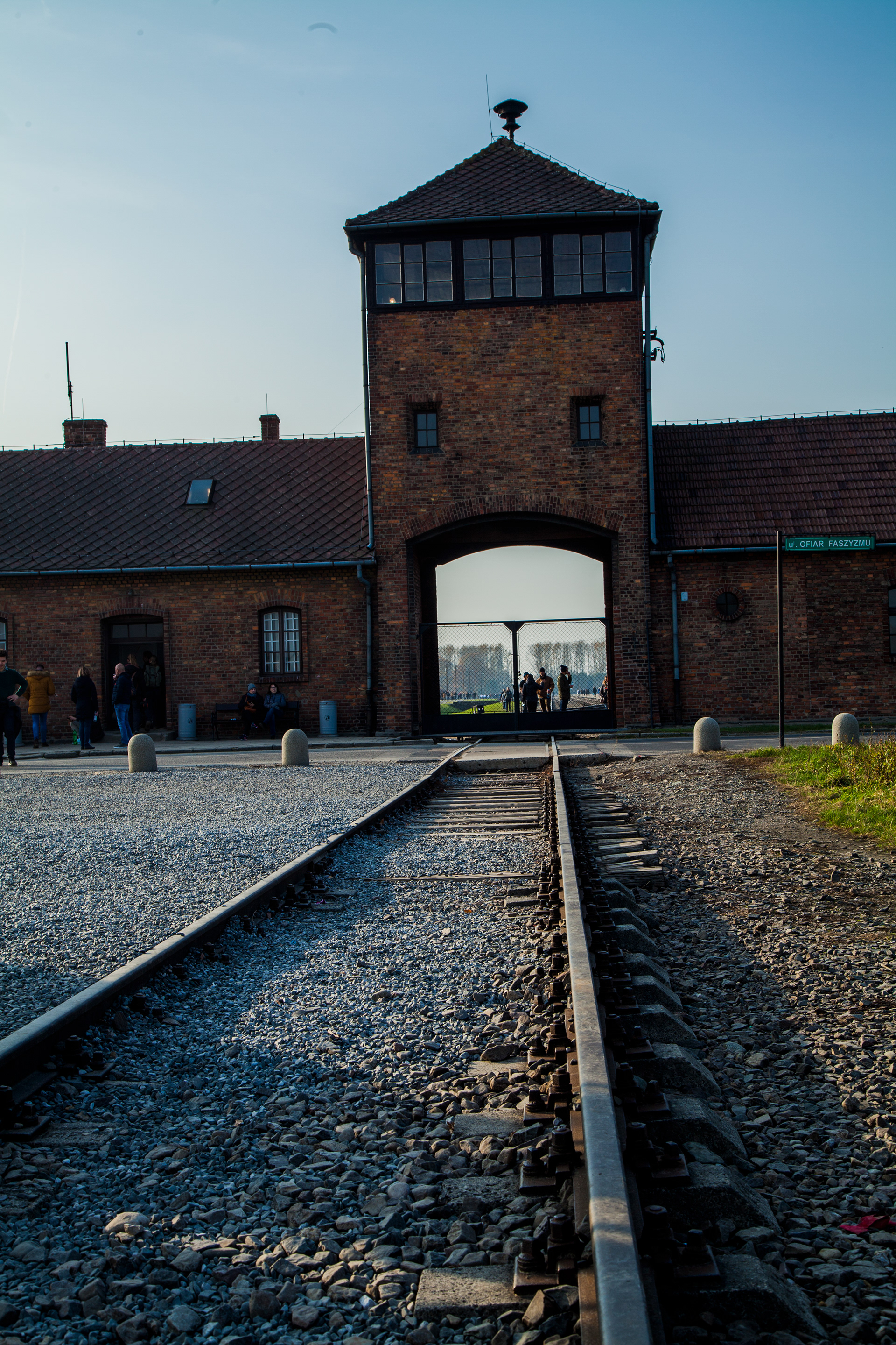 Birkenau Entrance from railroad