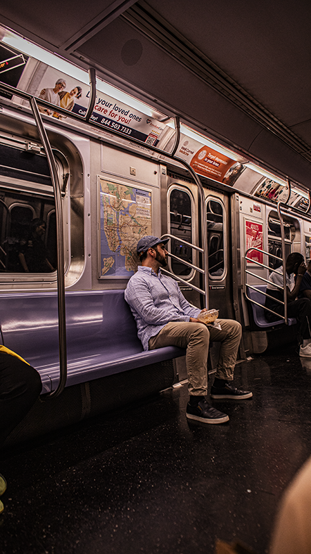 Man Subway New York