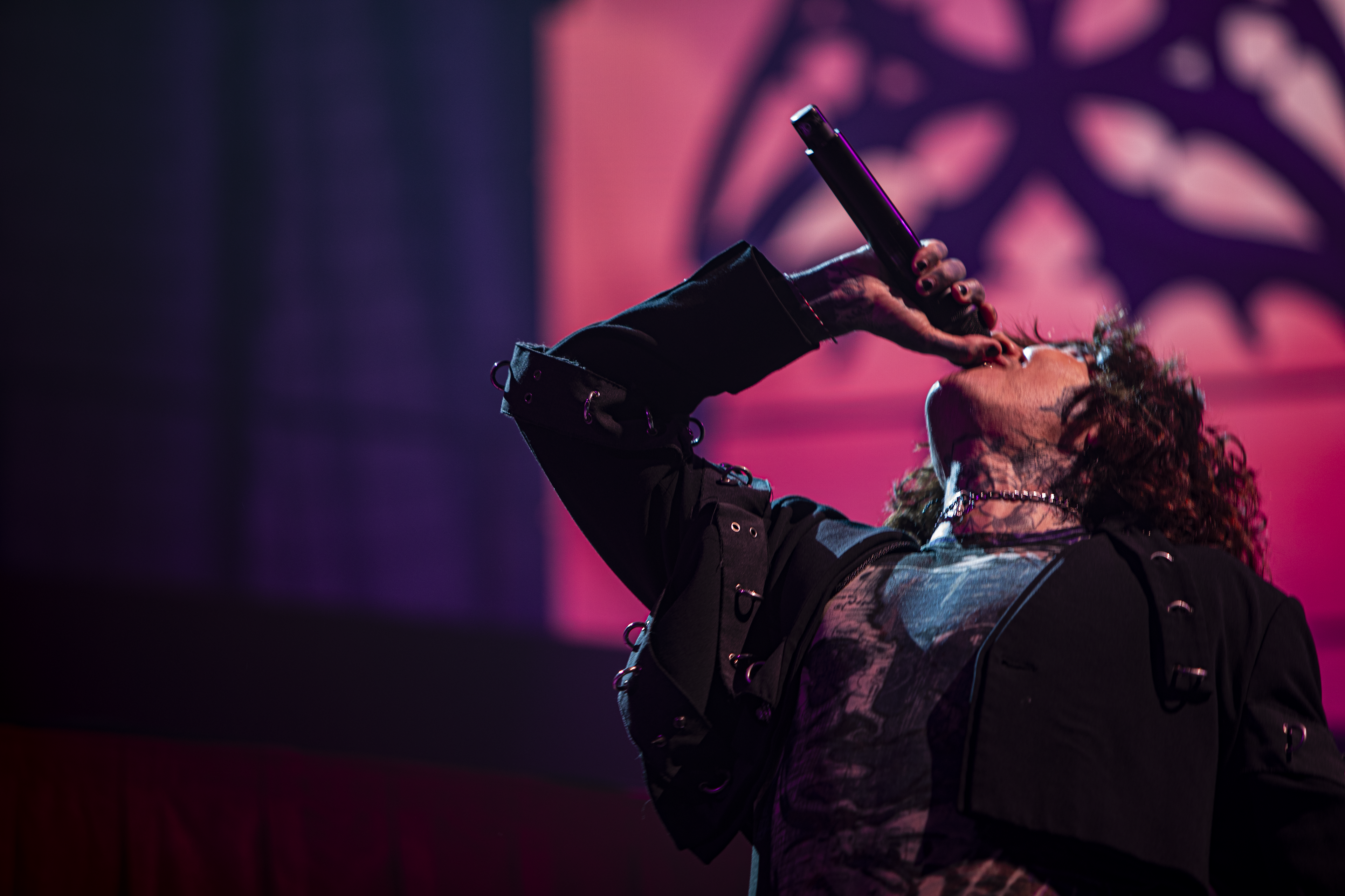 Oli Sykes Singer of Bring me The Horizon Live Liverpool M&S Arena