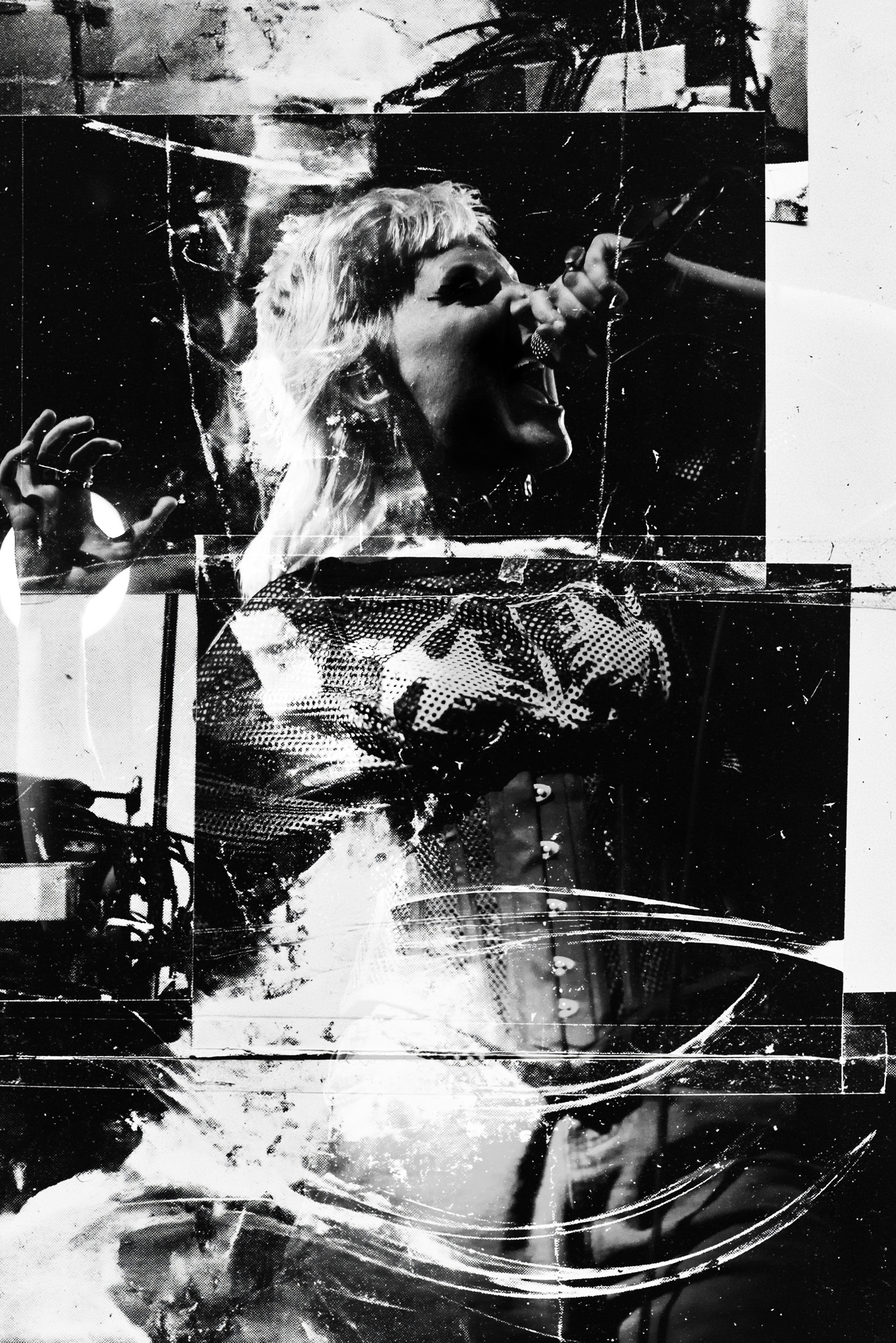 black and white concert photo of a performer on stage, San Antonio concert photographer Chris Stokes