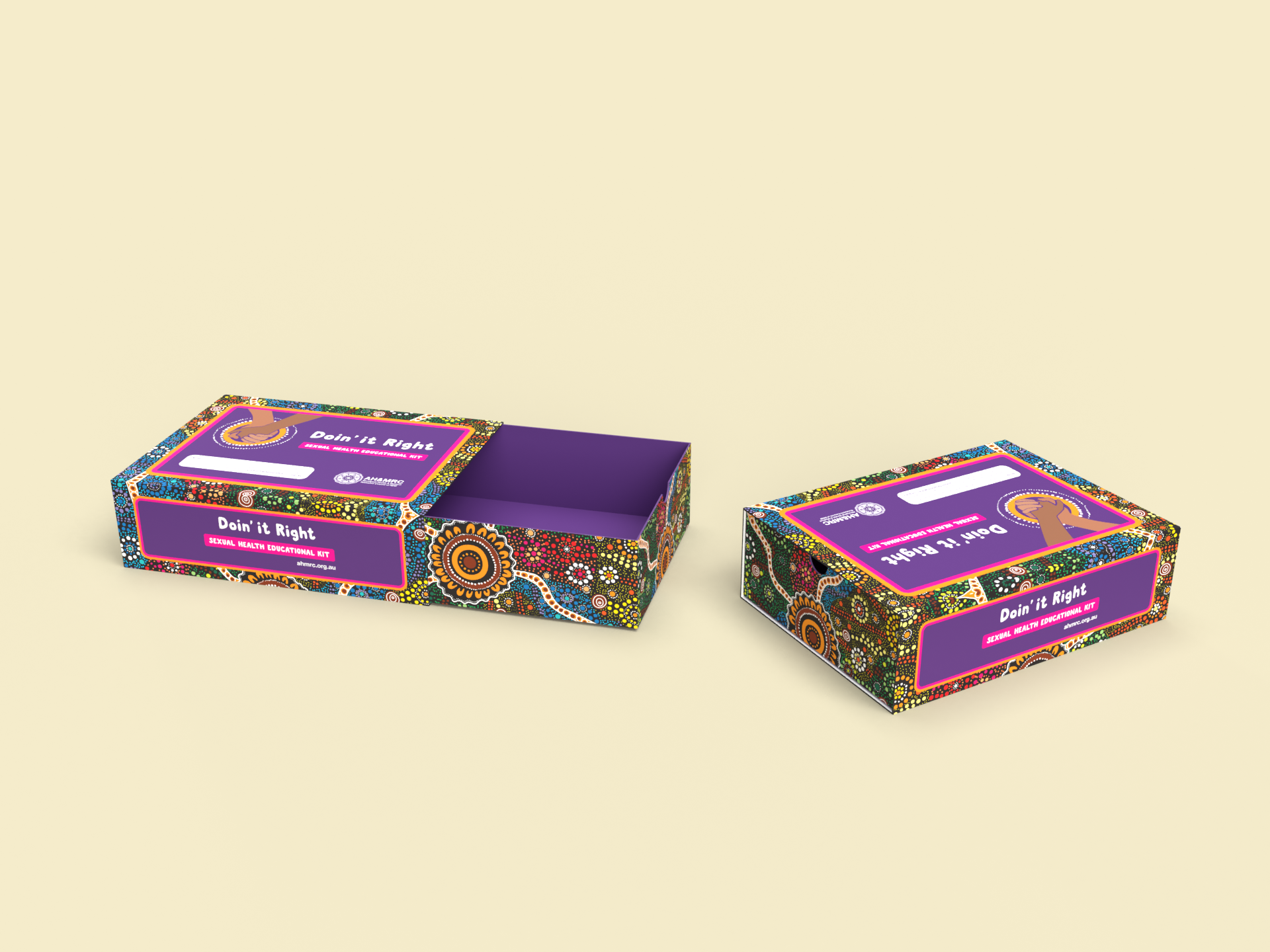 Sexual Health education kit packaging