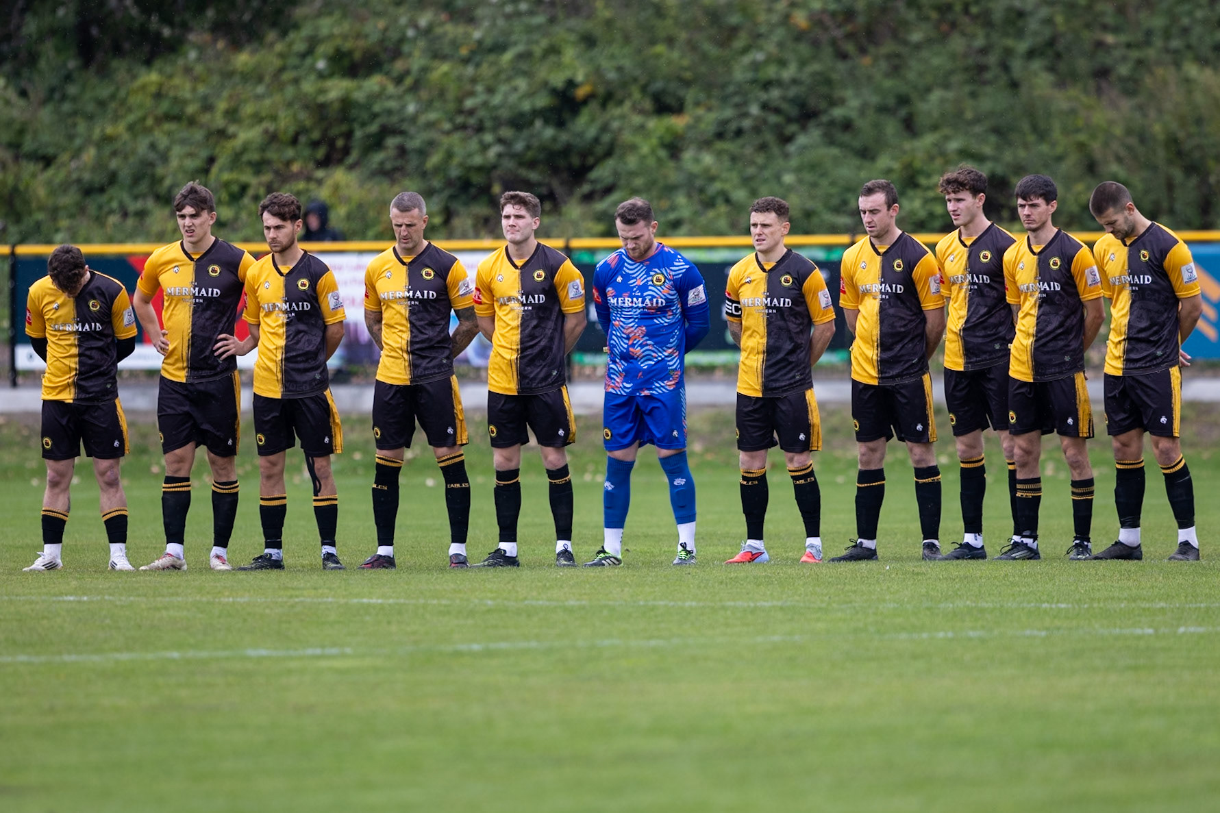 Prescot, ENGLAND -  during the NPL Premier Division match between Prescot Cables and  FC United  at The Auto Safety Centre StadiumCanon Canon EOS R5 800 1/2000 2.8 (Pic by John Middleton)