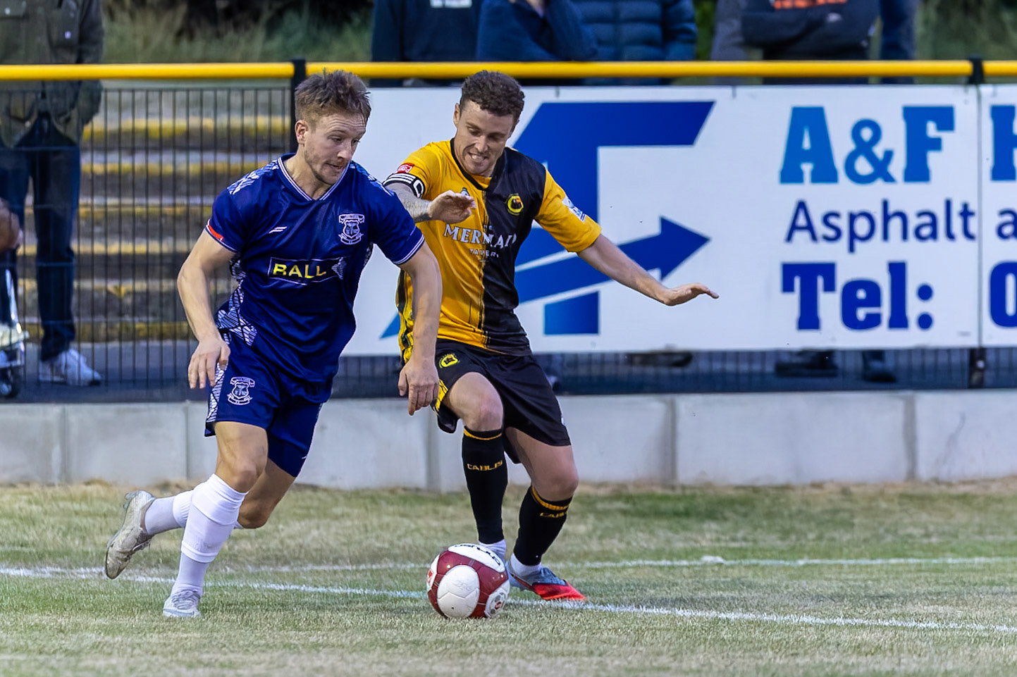 Prescot, ENGLAND -  during the NPL Premier Division match between Prescot Cables and  Leek Town  at The Auto Safety Centre StadiumCanon Canon EOS R3 8000 1/1600 2.8 (Pic by John Middleton)