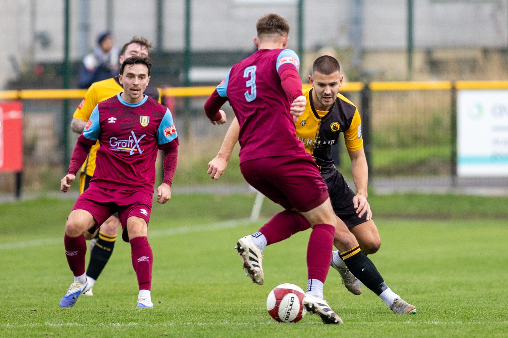 Prescot, ENGLAND -  during the NPL Premier Division match between Prescot Cables and  Stocksbridge Park Steels  at The Auto Safety Centre StadiumCanon Canon EOS R5 2000 1/3200 2.8 (Pic by John Middleton)