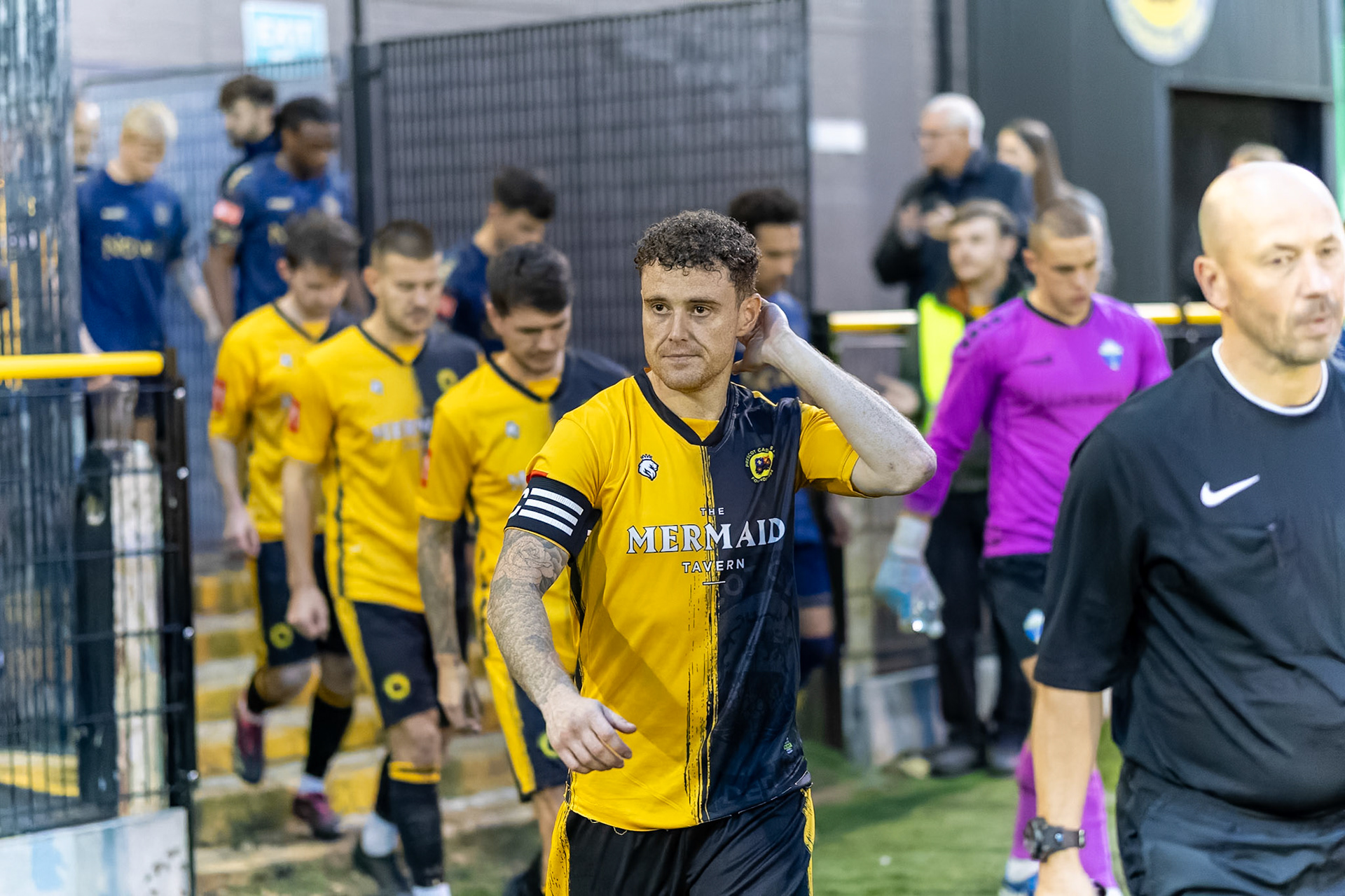Prescot, ENGLAND -  during the NPL Premier Division match between Prescot Cables and  Warrington Town  at The Auto Safety Centre StadiumCanon Canon EOS R6m2 6400 1/640 1.2 (Pic by John Middleton)