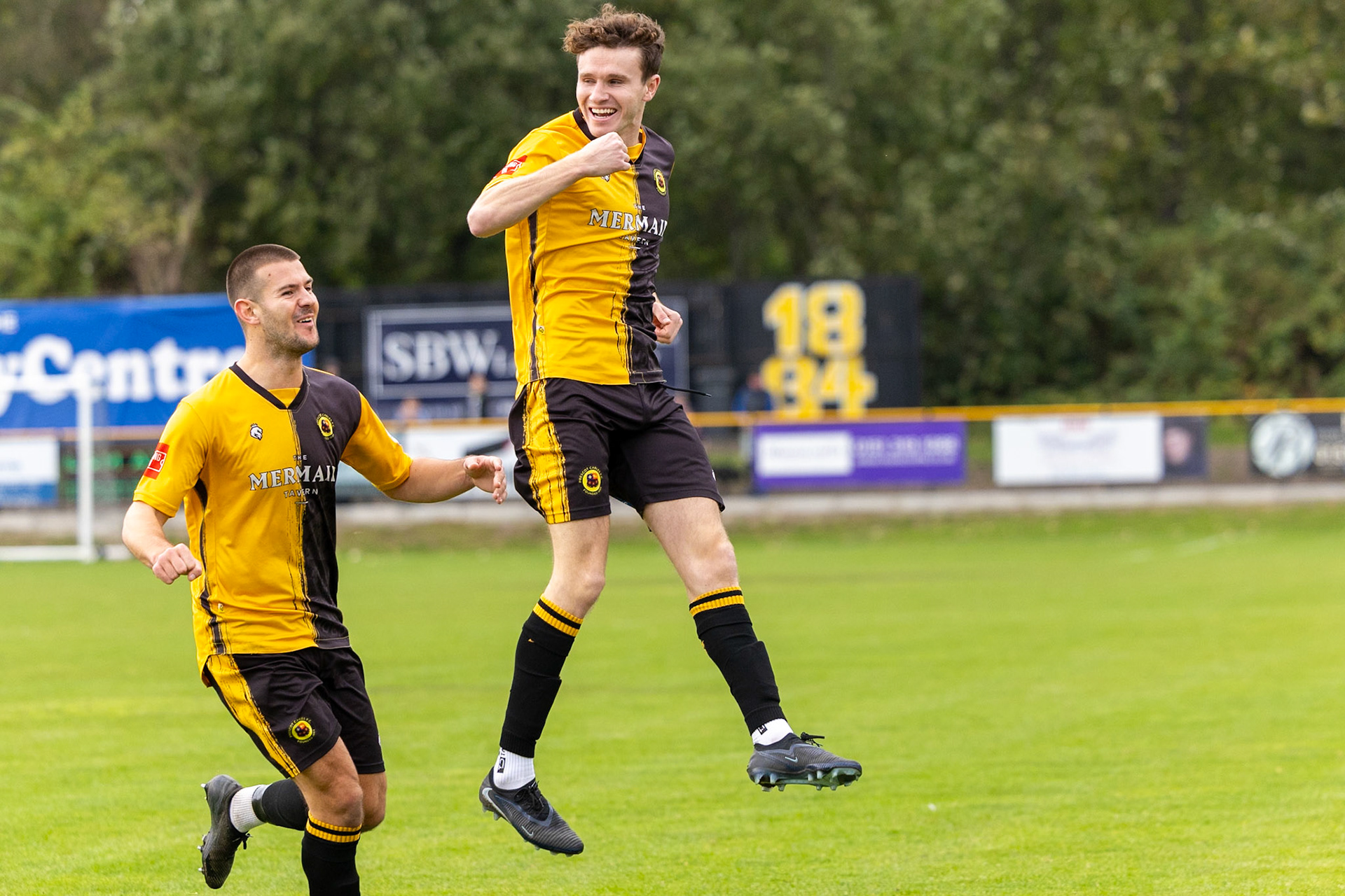Prescot, ENGLAND -  during the NPL Premier Division match between Prescot Cables and  FC United  at The Auto Safety Centre StadiumCanon Canon EOS R3 1000 1/3200 2.8 (Pic by John Middleton)