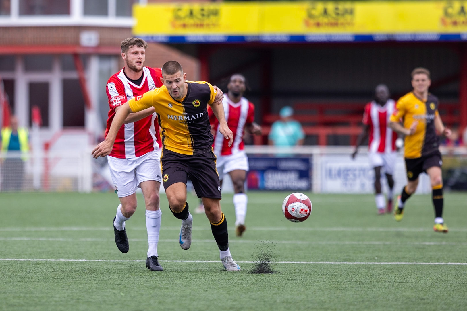 Ilkeston, ENGLAND - during the NPL Premier Division match between Ilkeston Town and Prescot Cables at Ilkeston.Canon Canon EOS R5 800 1/3200 2.8 (Pic by John Middleton)