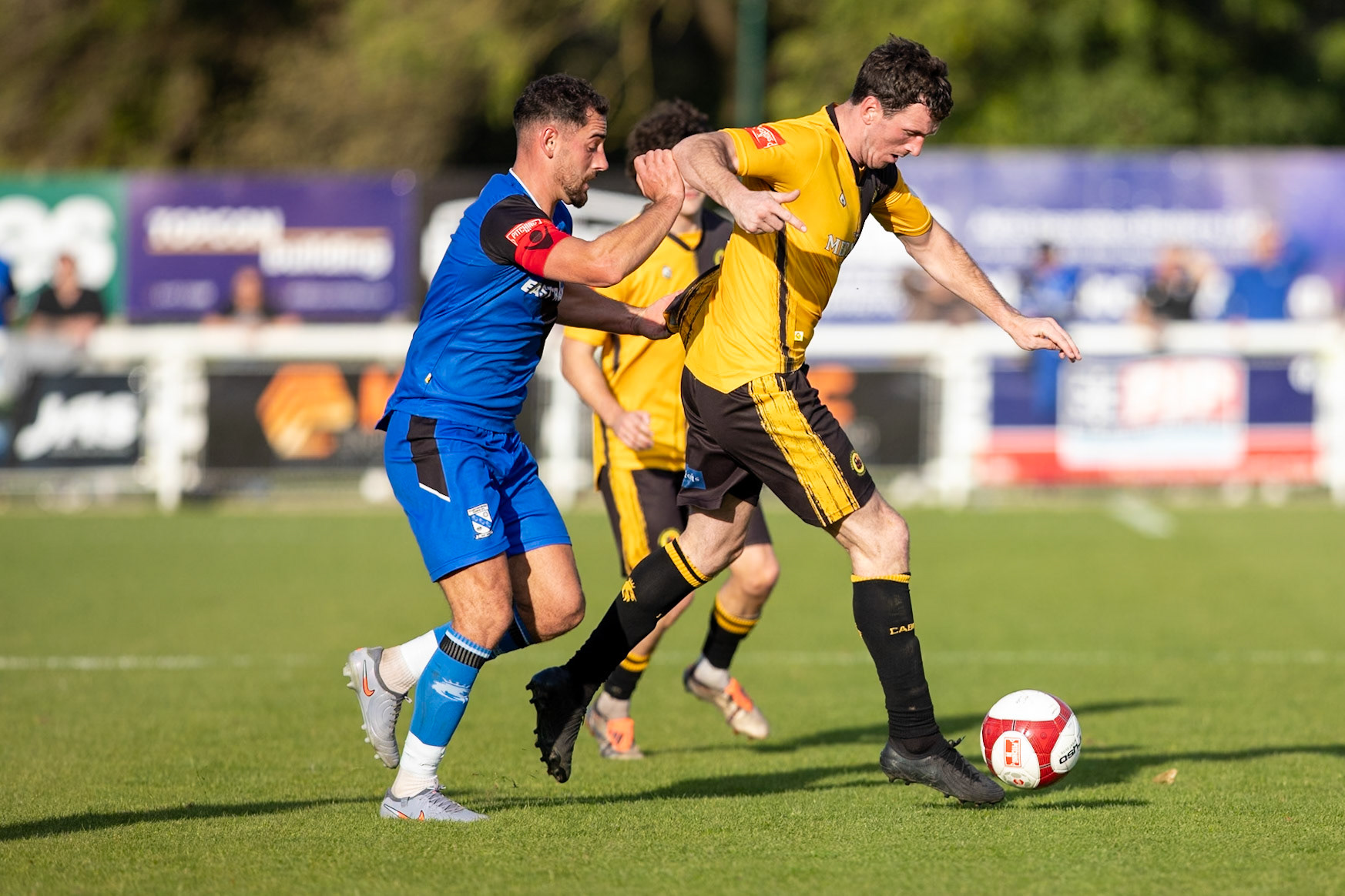 during the NPL Premier Division match between Cleethorpes Town  and  Prescot Cables at Cleethorpes.Canon Canon EOS R5 320 1/2500 2.8 (Pic by John Middleton)