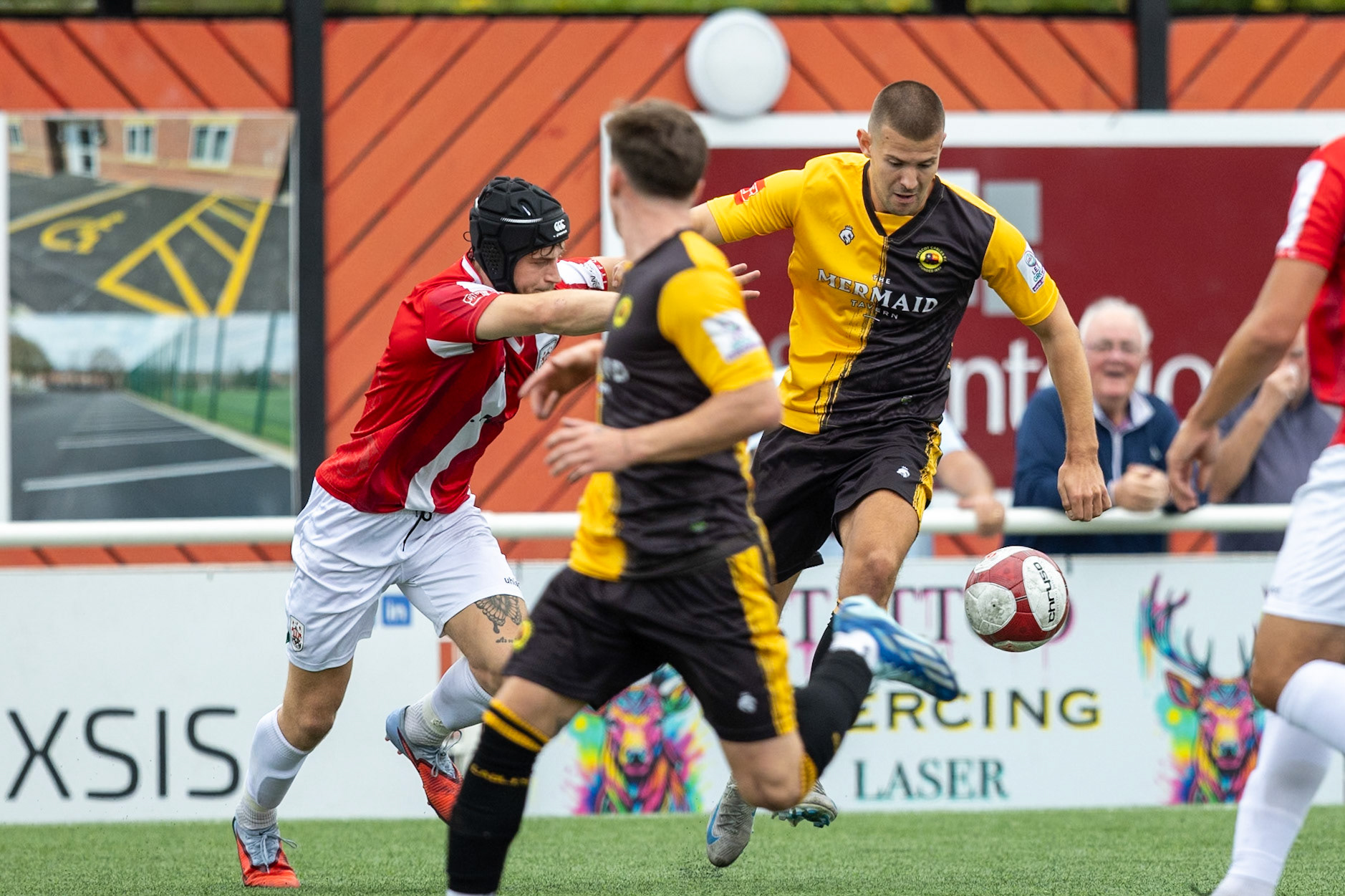 Ilkeston, ENGLAND - during the NPL Premier Division match between Ilkeston Town and Prescot Cables at Ilkeston.Canon Canon EOS R5 800 1/3200 2.8 (Pic by John Middleton)