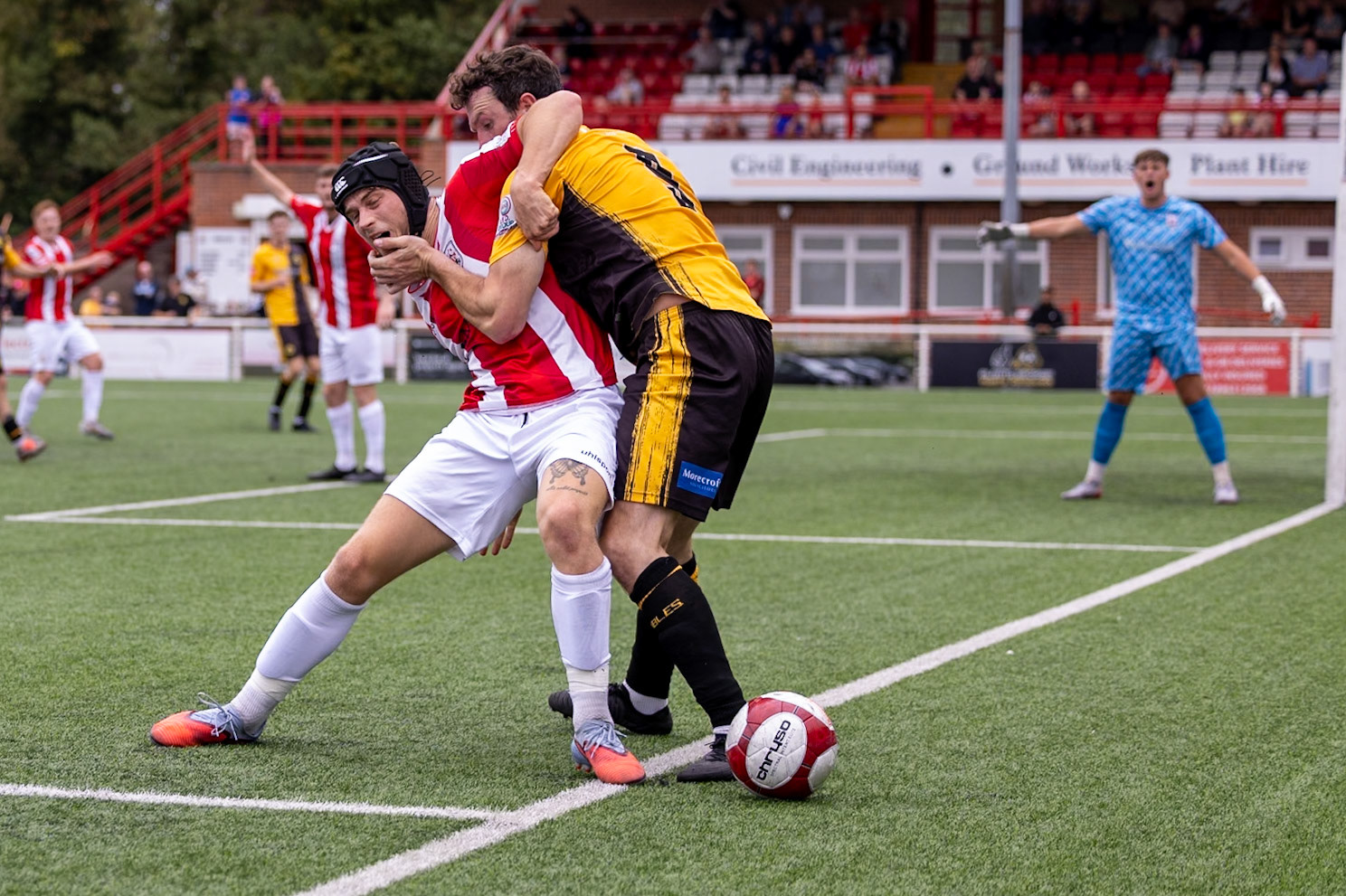 Ilkeston, ENGLAND - during the NPL Premier Division match between Ilkeston Town and Prescot Cables at Ilkeston.Canon Canon EOS R3 640 1/2500 2.8 (Pic by John Middleton)