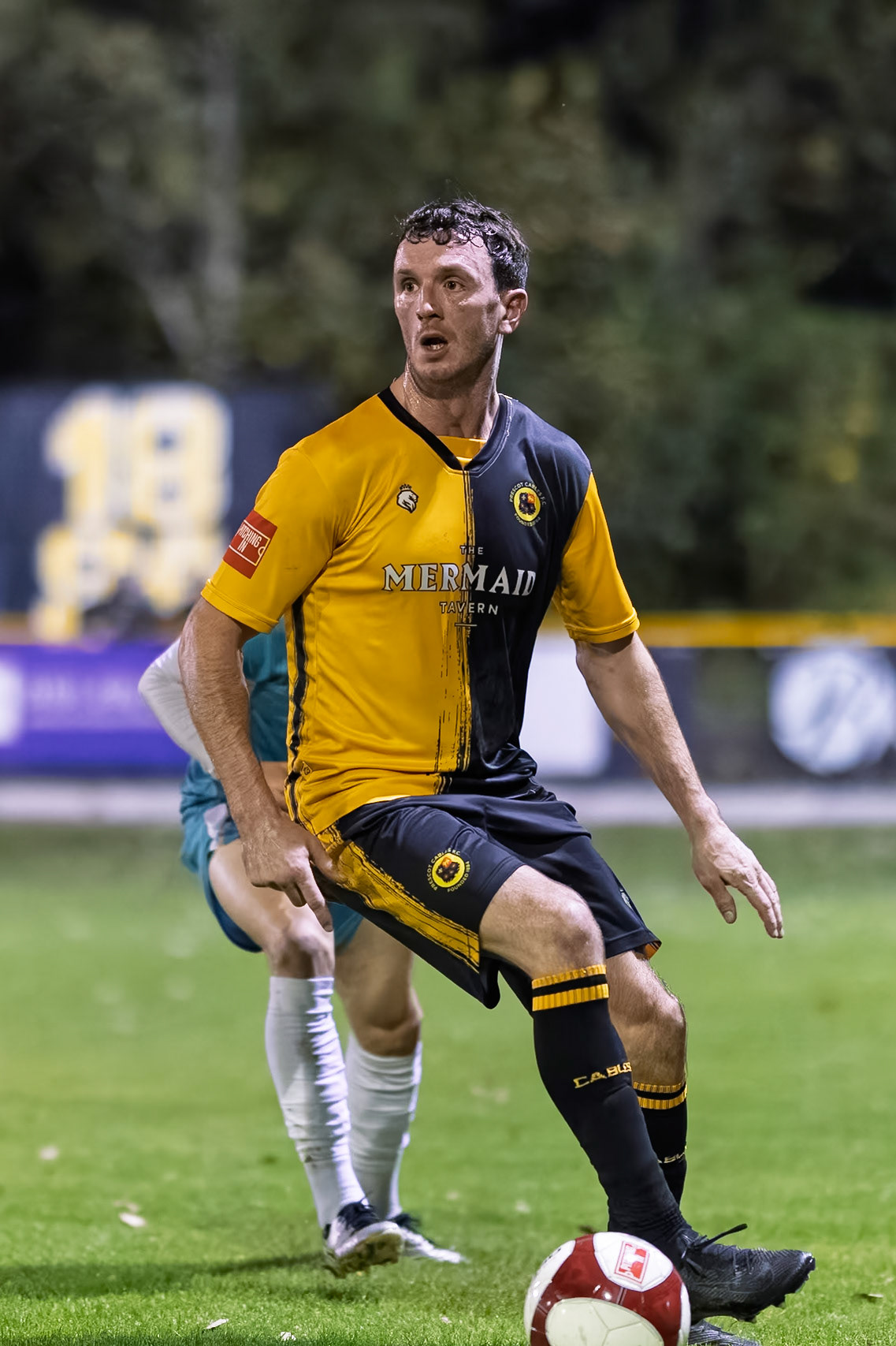 Prescot, ENGLAND -  during the NPL Premier Division match between Prescot Cables and  Lancaster City  at The Auto Safety Centre StadiumCanon Canon EOS R5 4000 1/1600 1.2 (Pic by John Middleton)