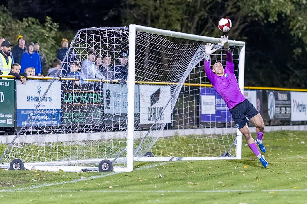 Prescot, ENGLAND -  during the NPL Premier Division match between Prescot Cables and  Warrington Town  at The Auto Safety Centre StadiumCanon Canon EOS R5 6400 1/1250 1.2 (Pic by John Middleton)