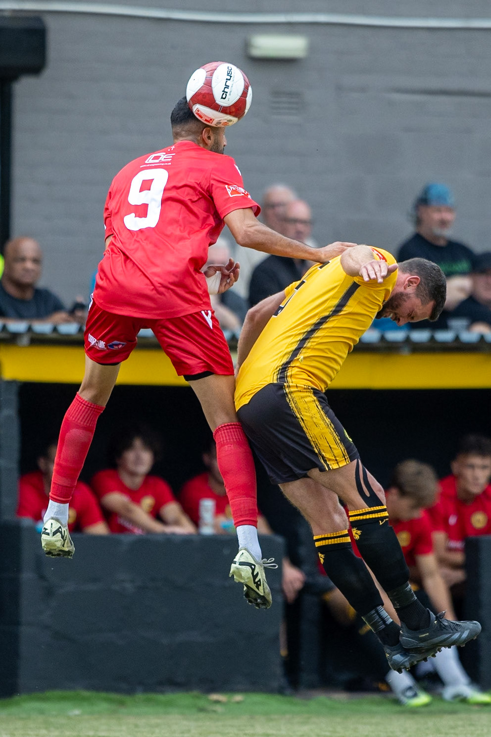 Prescot, ENGLAND - during the NPL Premier Division match between Prescot Cables and Stockton Town at Prescot.Canon Canon EOS R5 800 1/6400 2.8 (Pic by John Middleton)