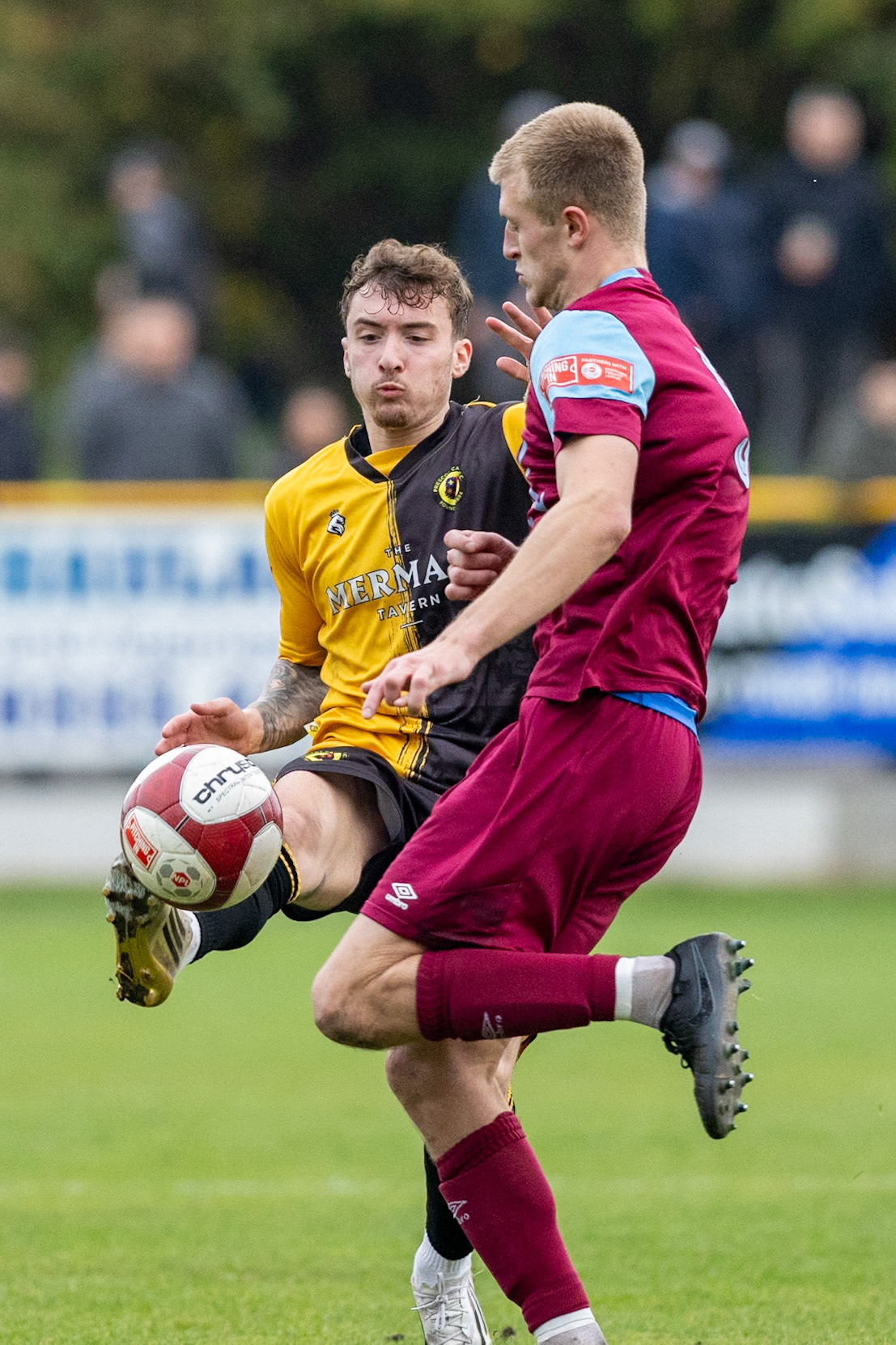 Prescot, ENGLAND -  during the NPL Premier Division match between Prescot Cables and  Stocksbridge Park Steels  at The Auto Safety Centre StadiumCanon Canon EOS R5 2000 1/3200 2.8 (Pic by John Middleton)