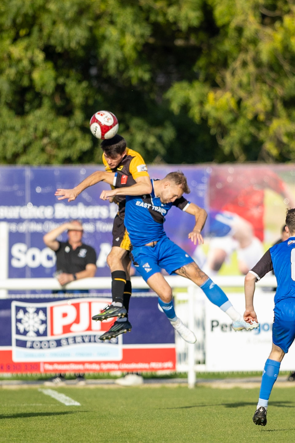 during the NPL Premier Division match between Cleethorpes Town  and  Prescot Cables at Cleethorpes.Canon Canon EOS R5 320 1/2500 2.8 (Pic by John Middleton)