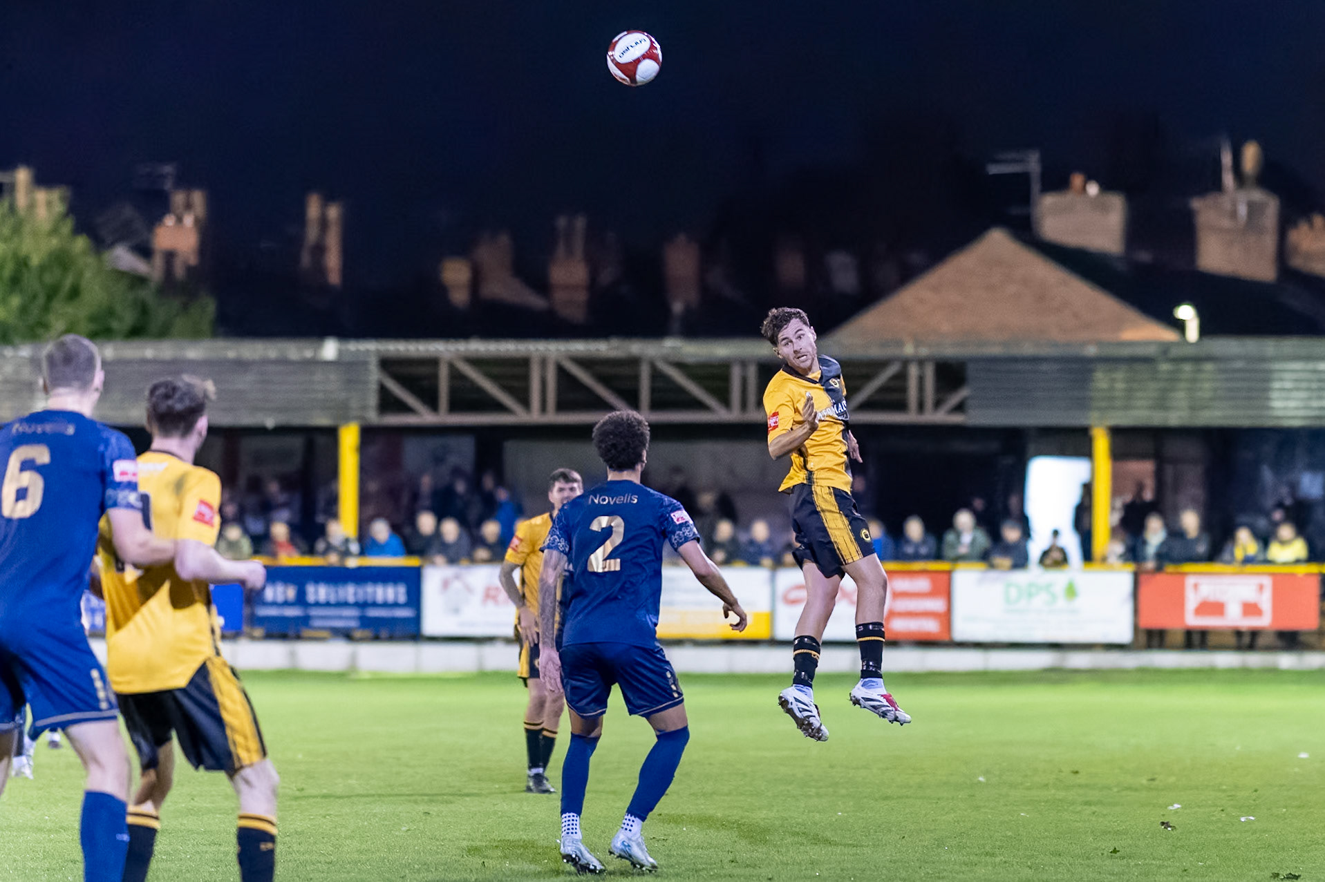 Prescot, ENGLAND -  during the NPL Premier Division match between Prescot Cables and  Warrington Town  at The Auto Safety Centre StadiumCanon Canon EOS R5 6400 1/1250 1.2 (Pic by John Middleton)