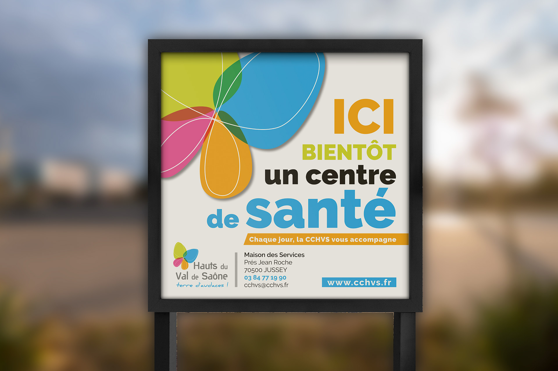 Panneau centre de santé CCHVS