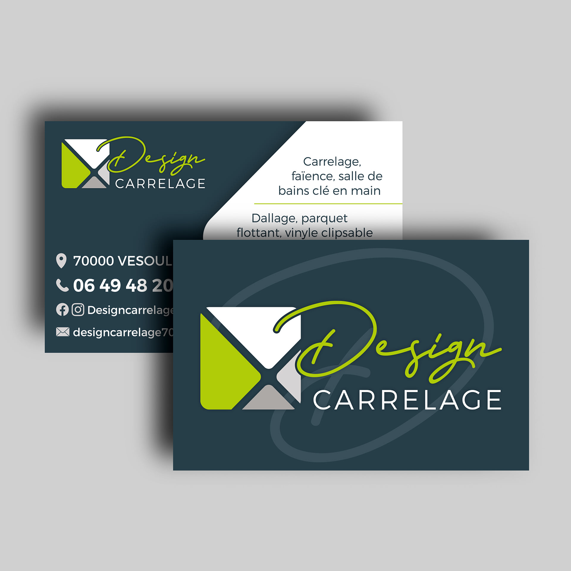 Cartes de visite Design Carrelage.