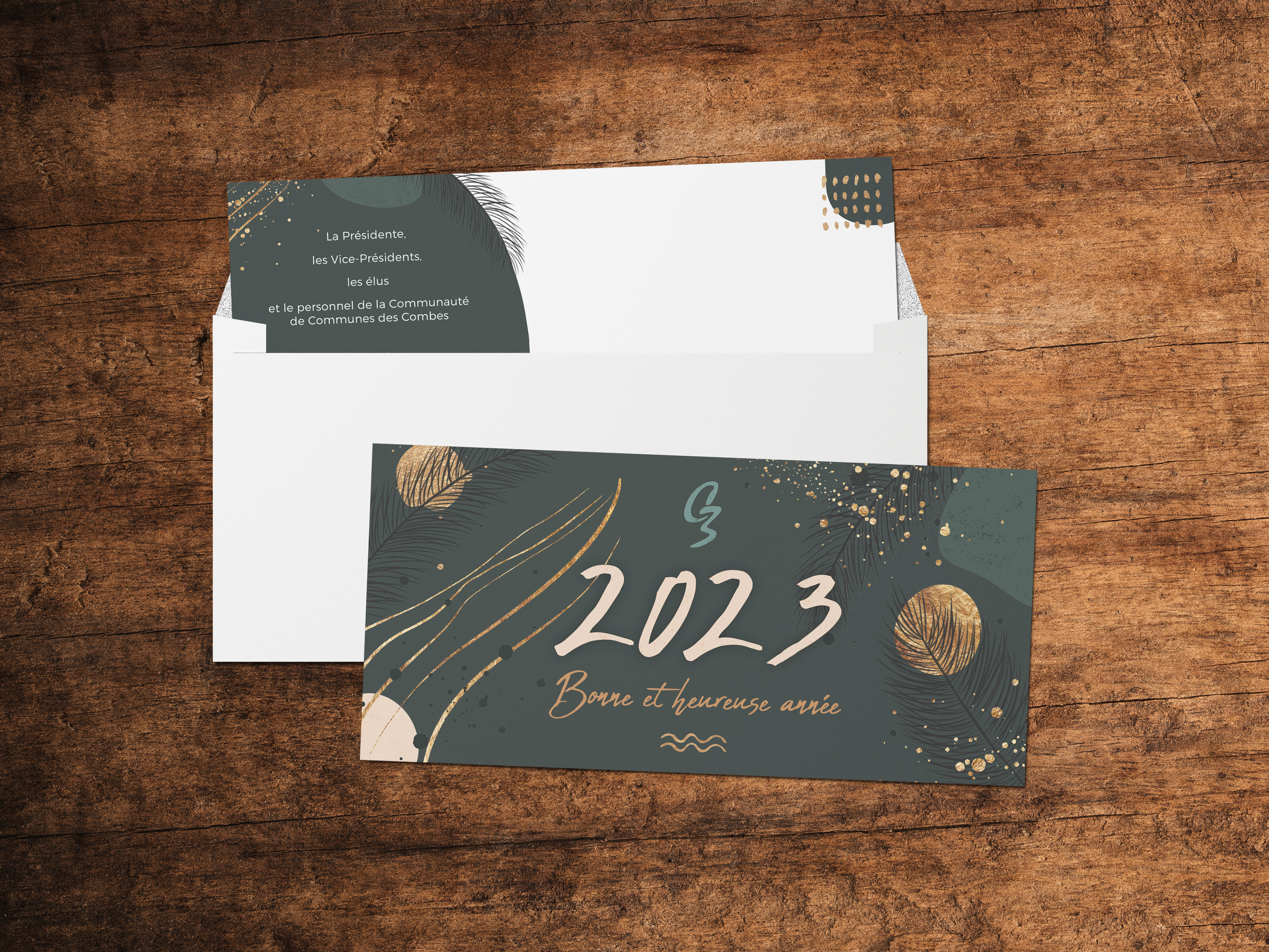 Cartes de voeux Communauté de Communes des Combes.