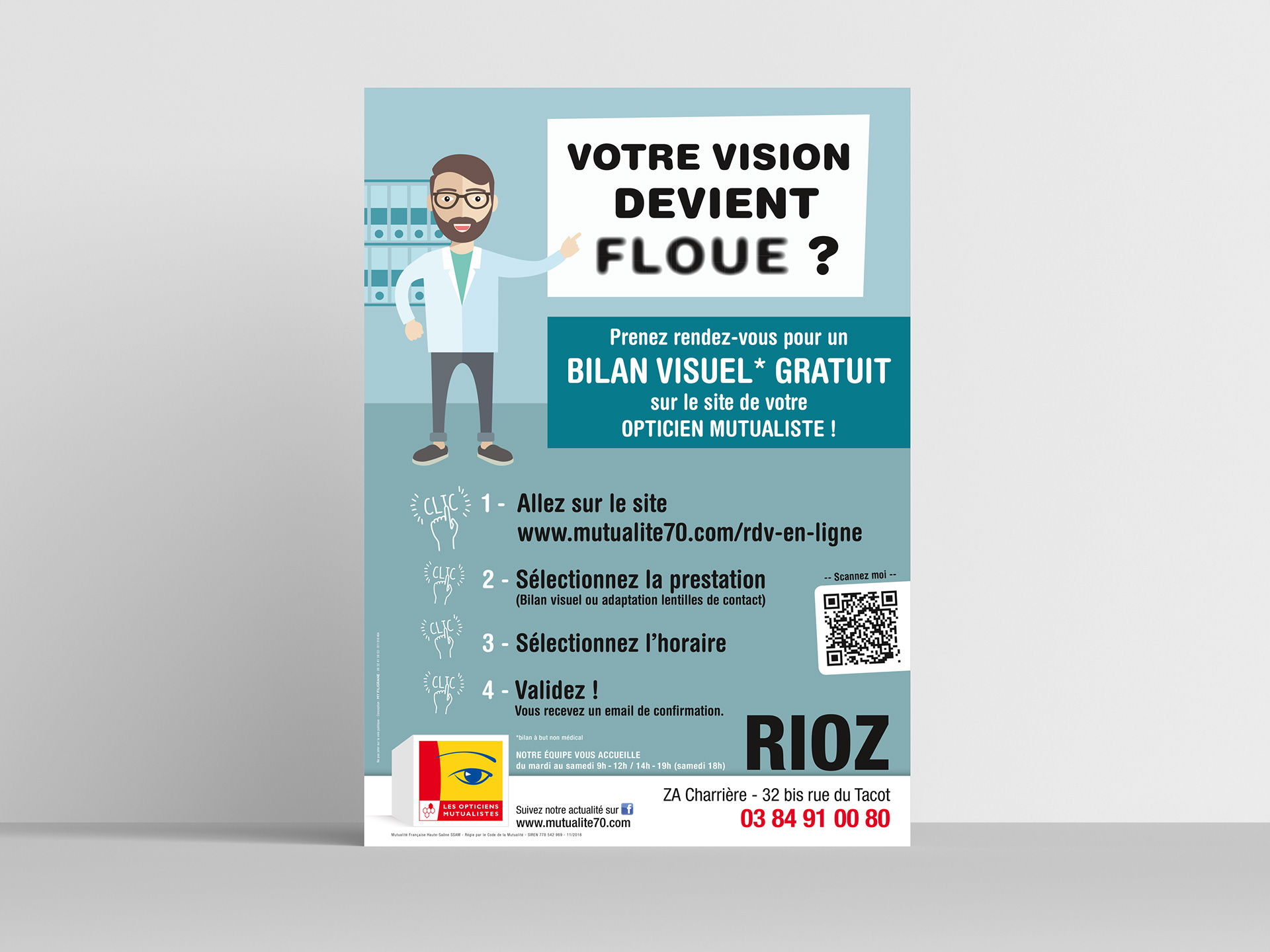 Affiche Les Opticiens Mutualistes Rioz (Ecouter Voir)