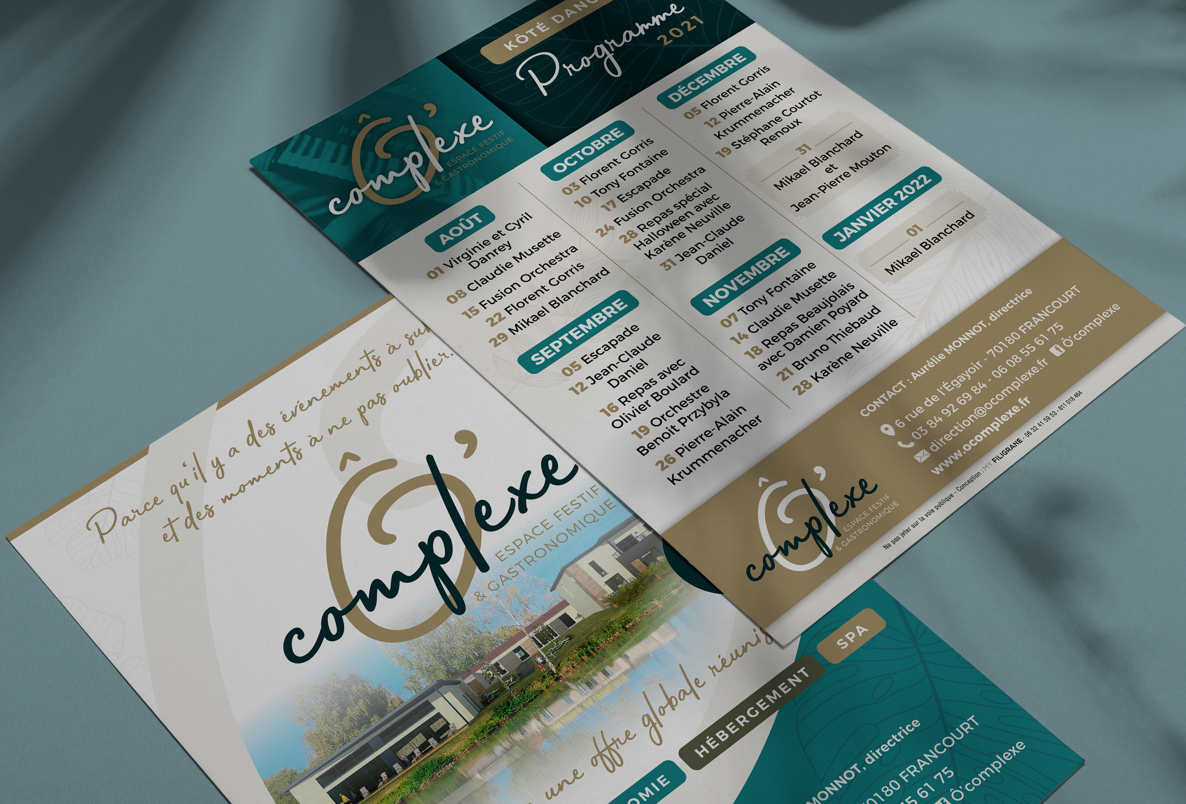 Flyer de la programmation 2021 pour Ô'Complexe.