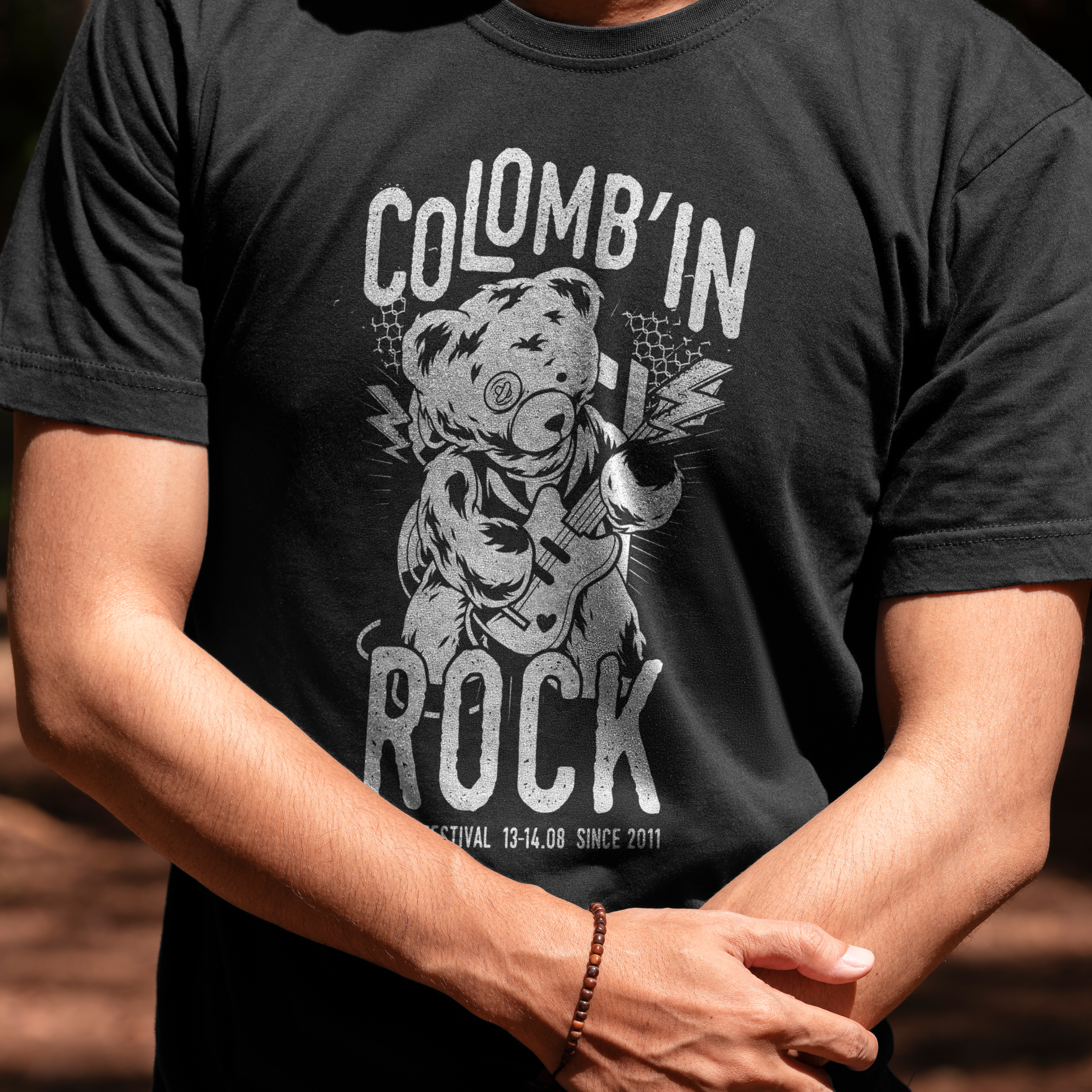 Visuel de tee-shirt pour le Colomb'in Rock.