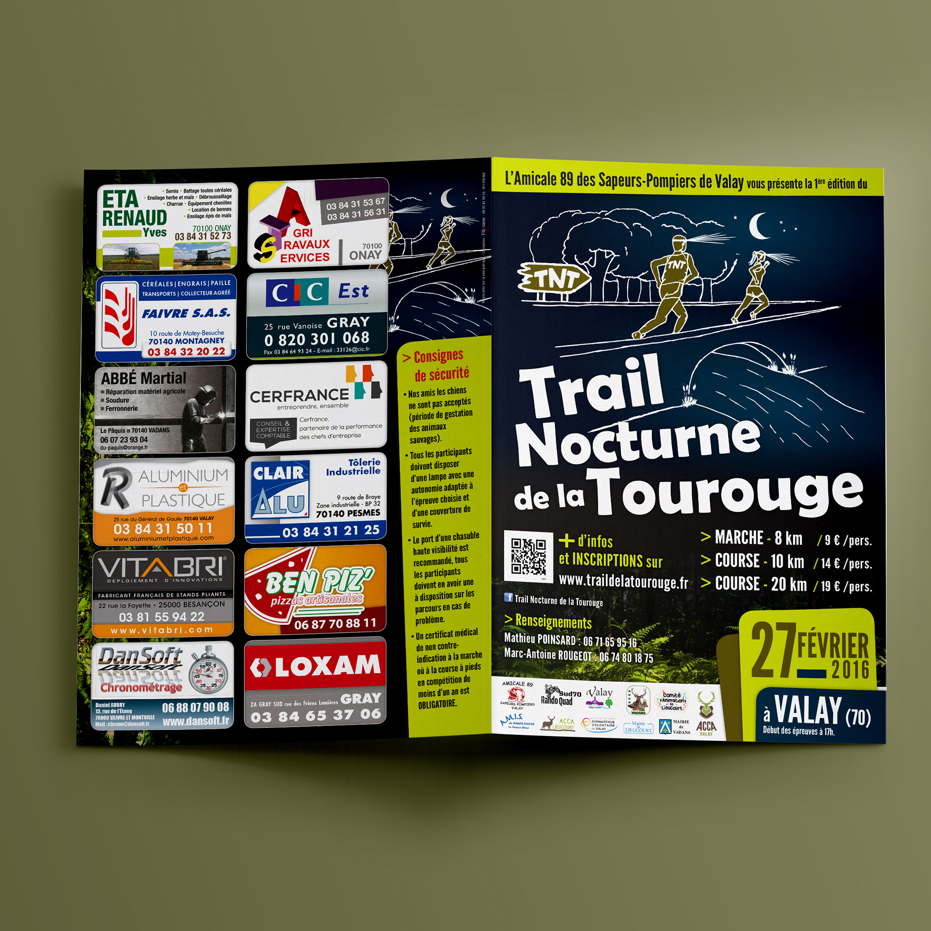 Plaquette sponsors TNT.