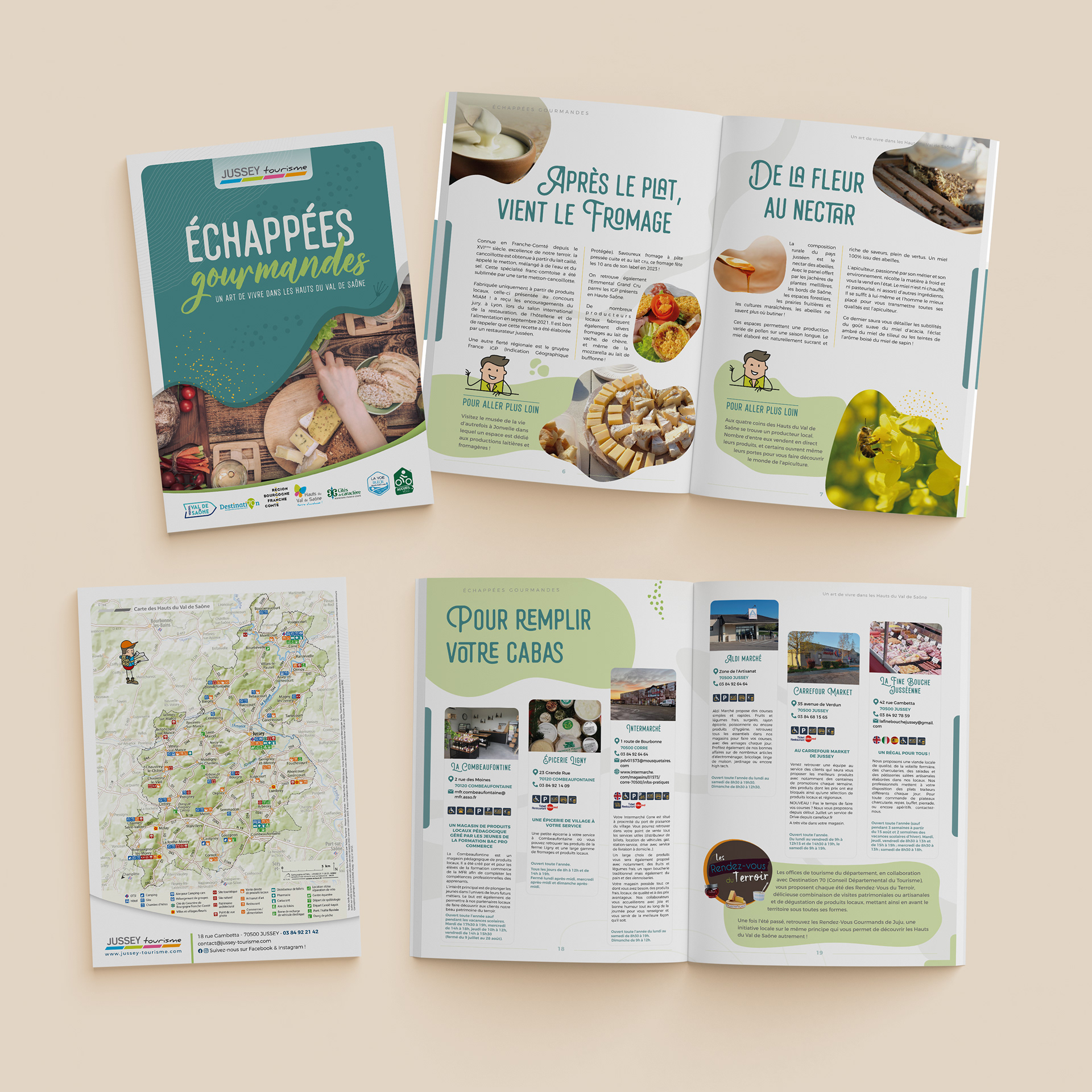 Guide "Echappées Gourmandes" pour Jussey Tourisme