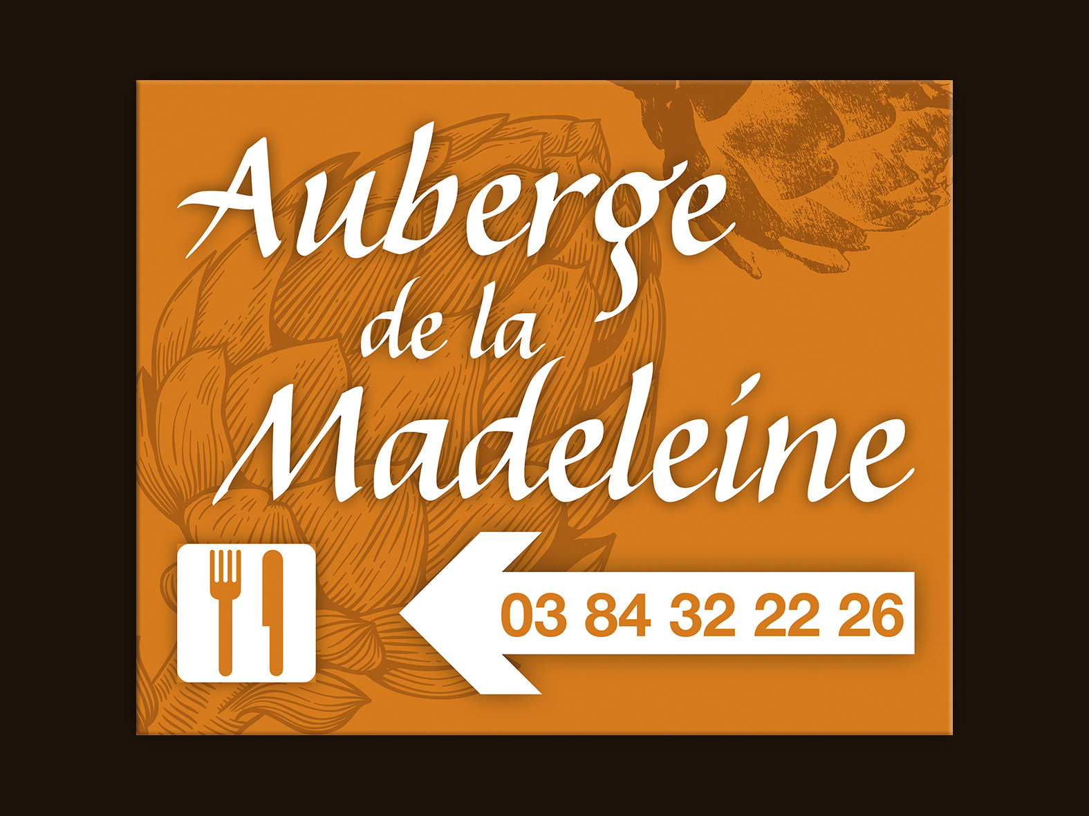 Panneau Auberge de la Madeleine