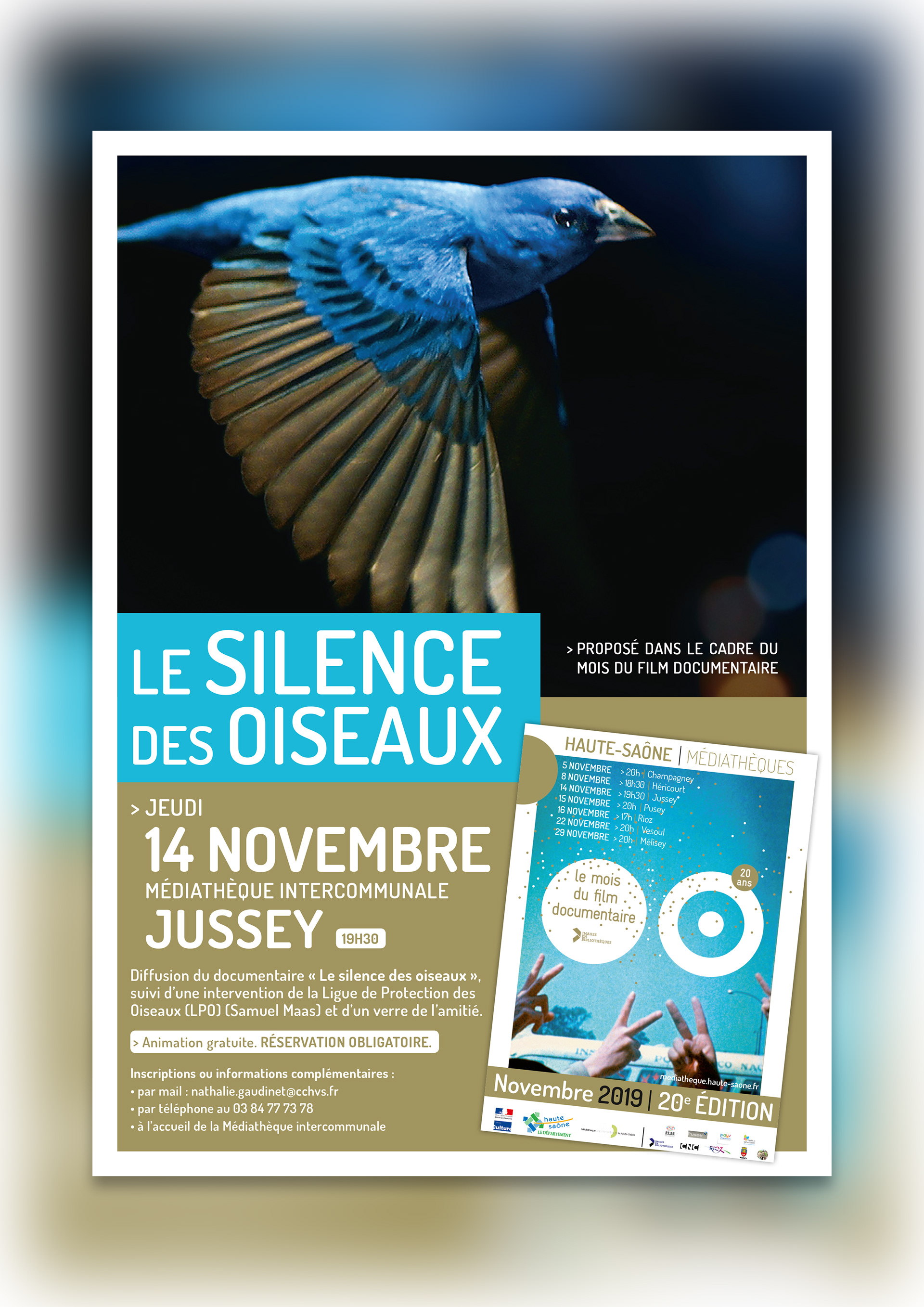 Affiche Les Silence des oiseaux - CCHVS.