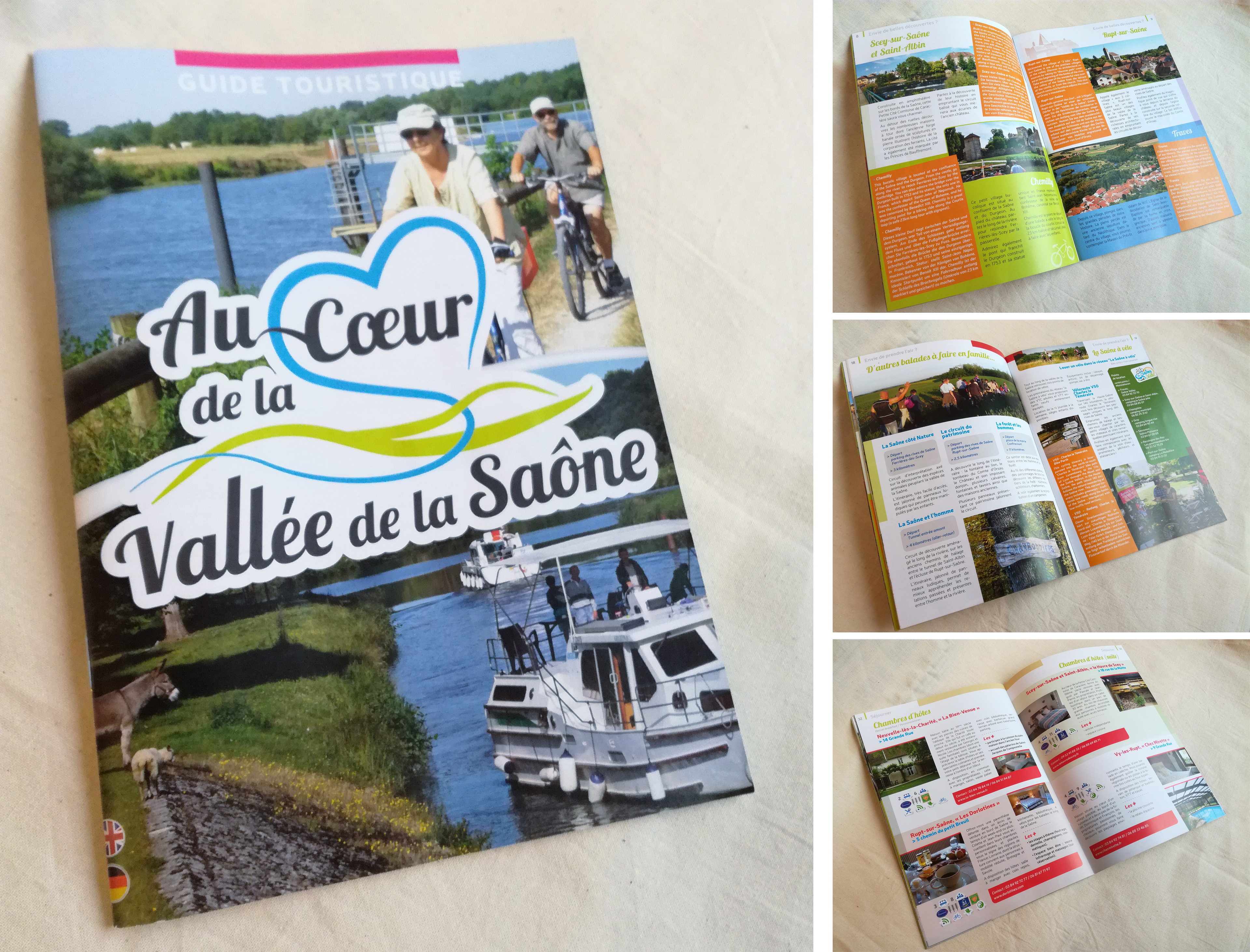 Guide touristique Au coeur de la Vallée de la Saône.