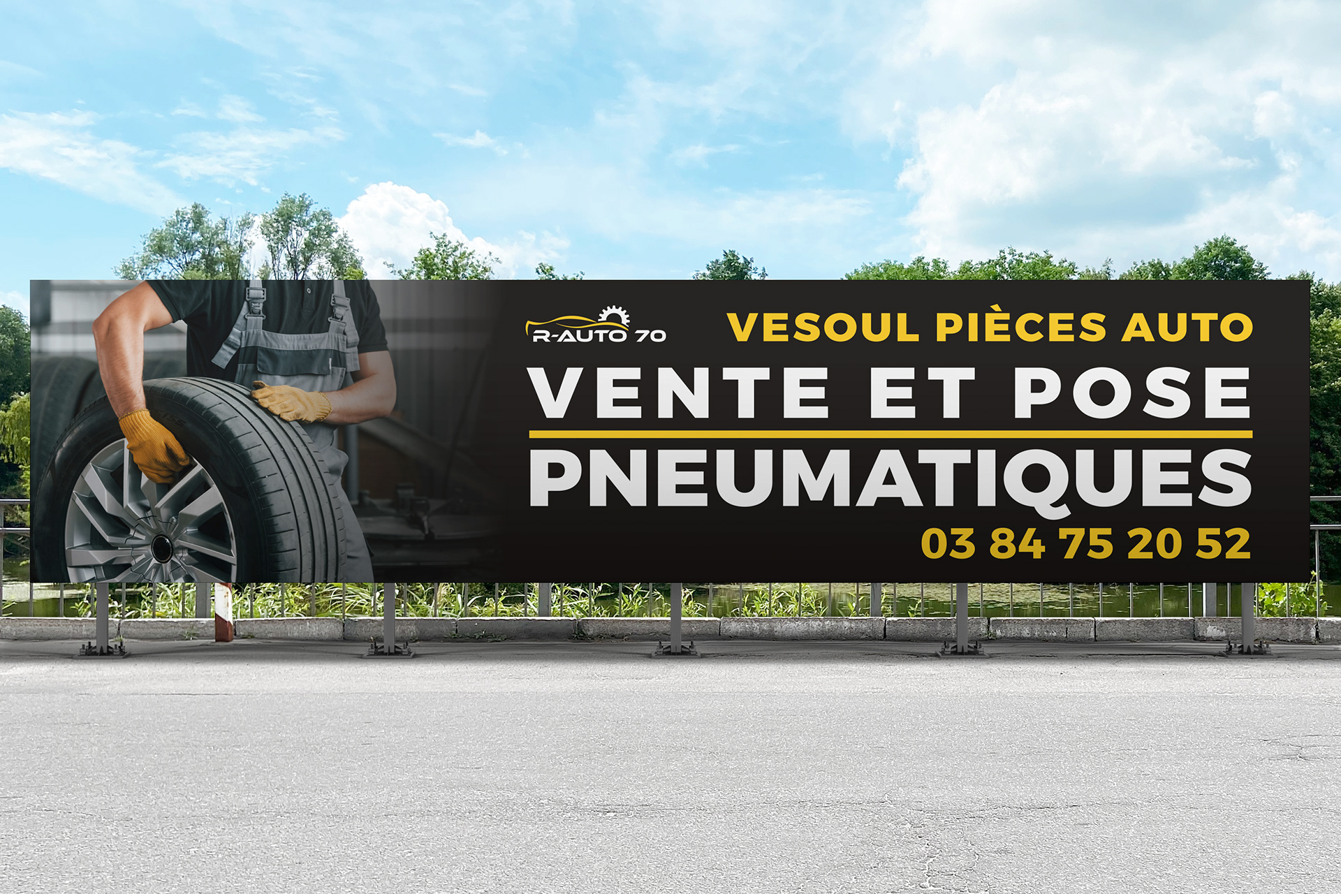 Banderole pour R-auto 70.