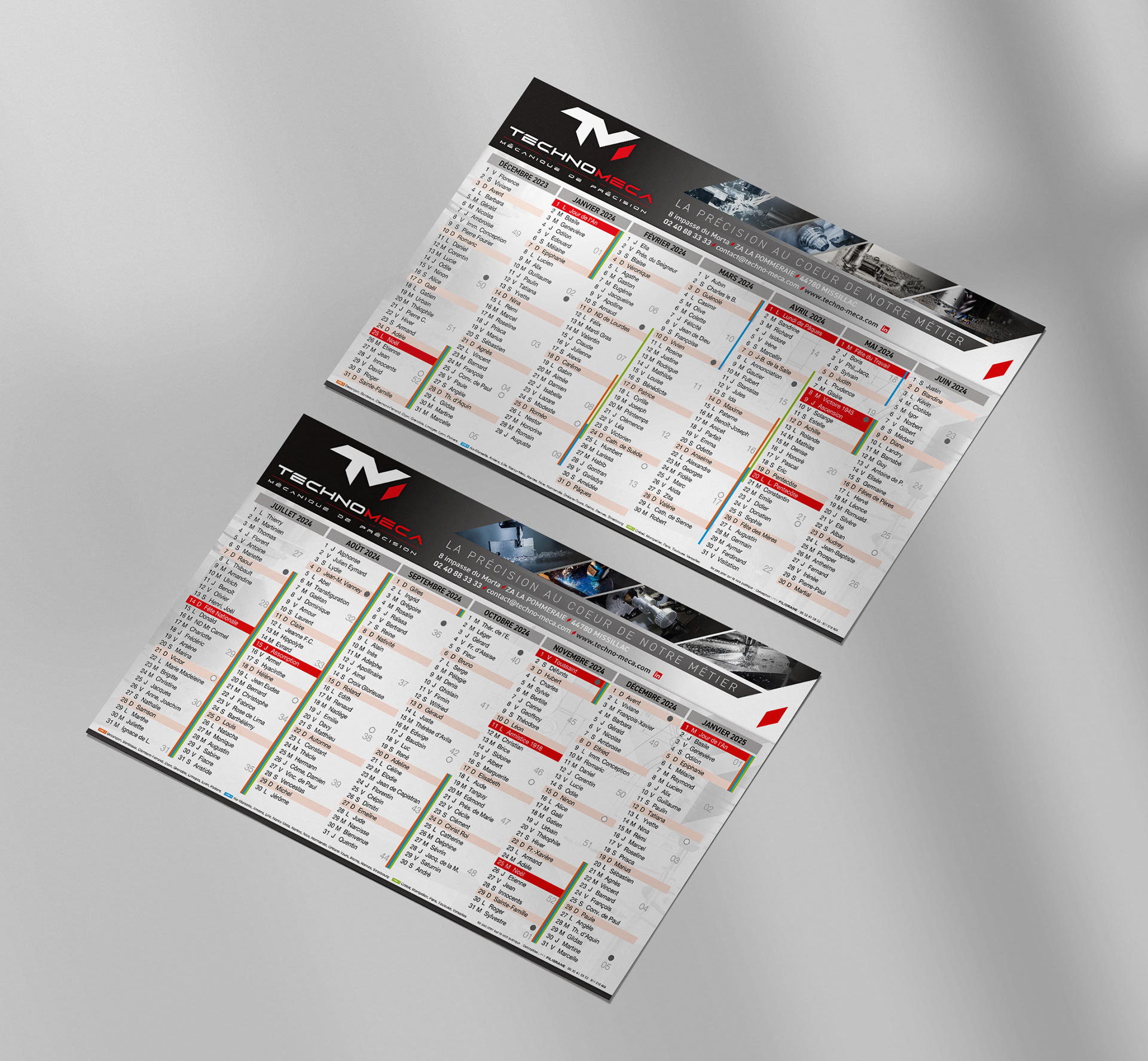 Calendrier 2024 Techno Meca
