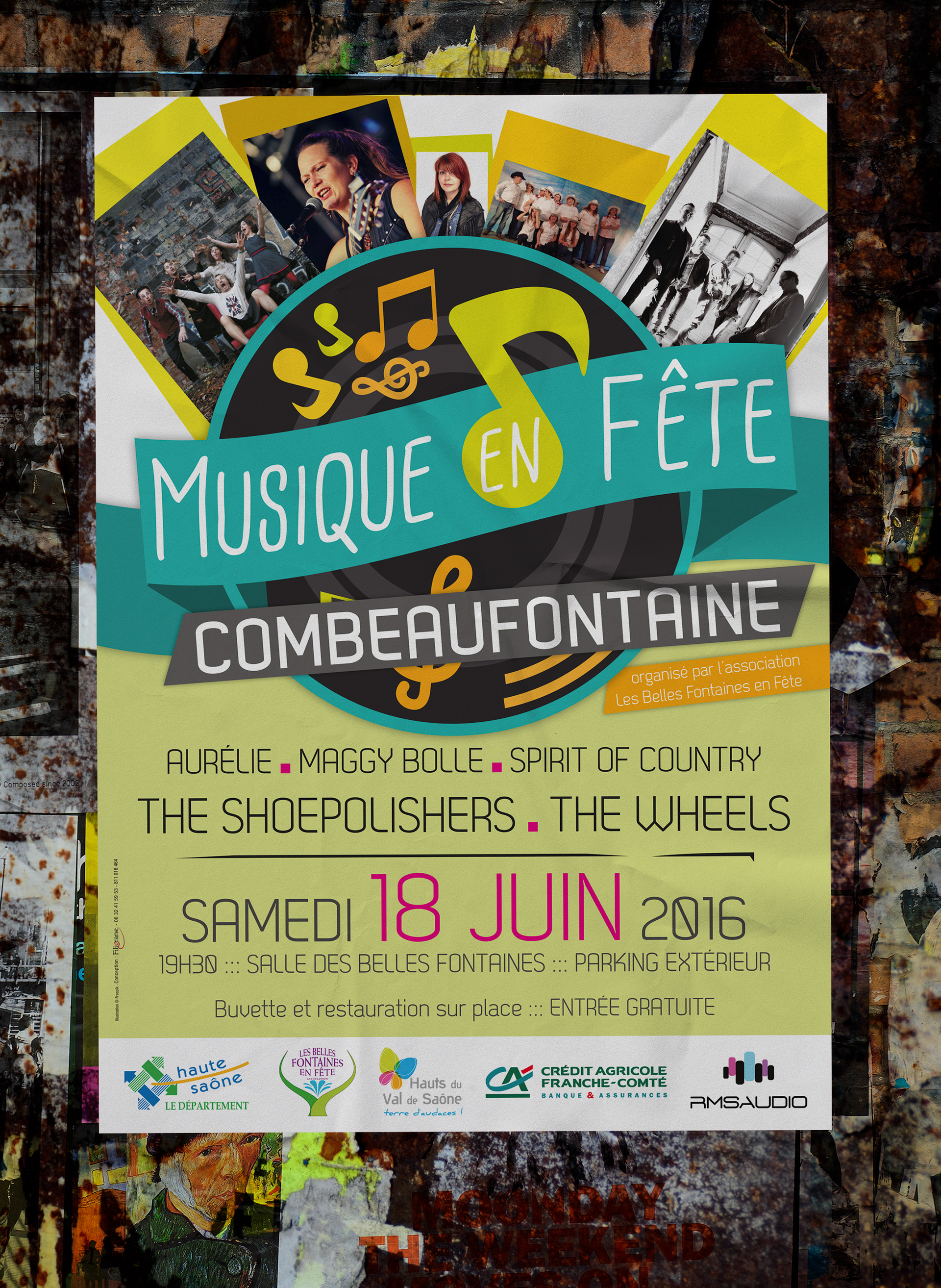 Affiche Musique en Fête Combeaufontaine.