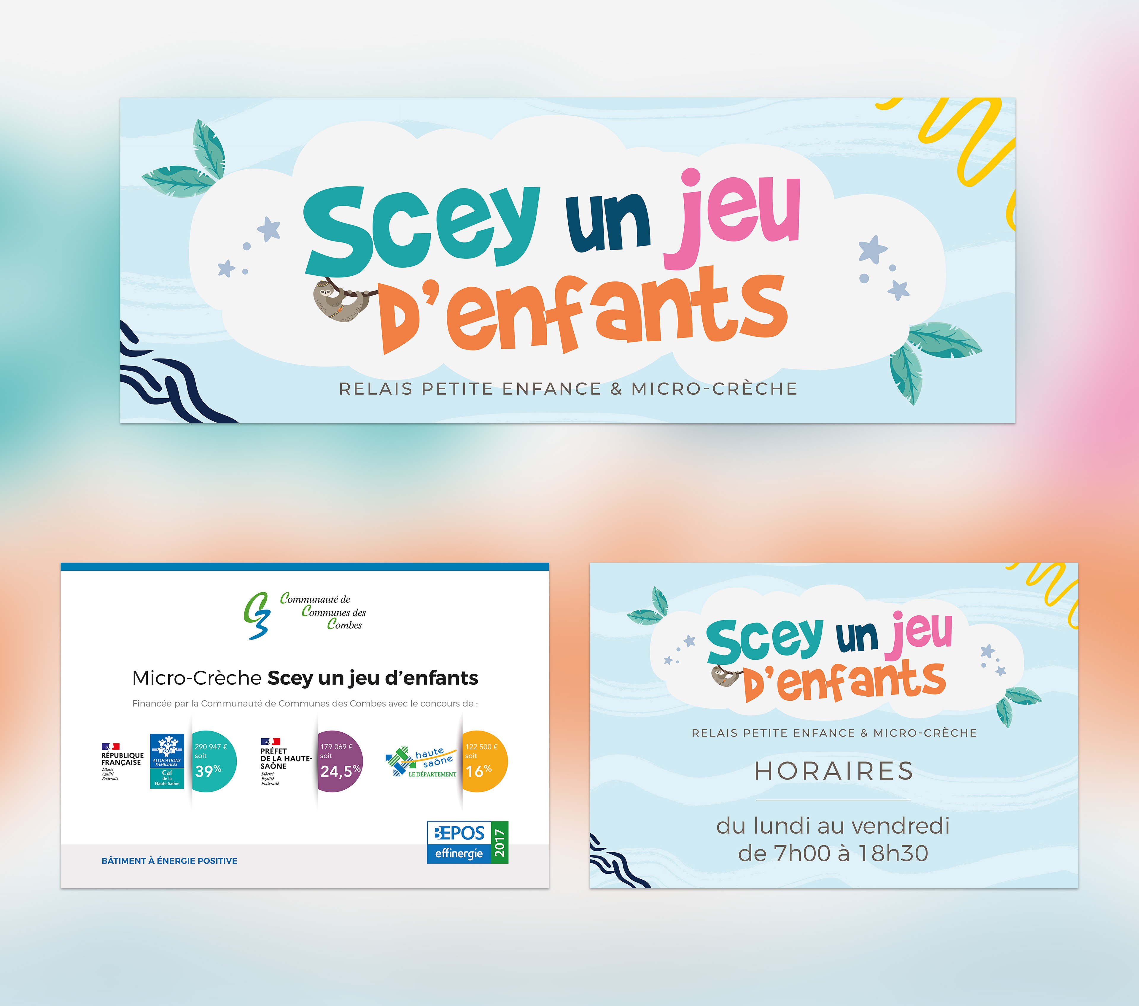 Panneaux pour le RPE des Combes.