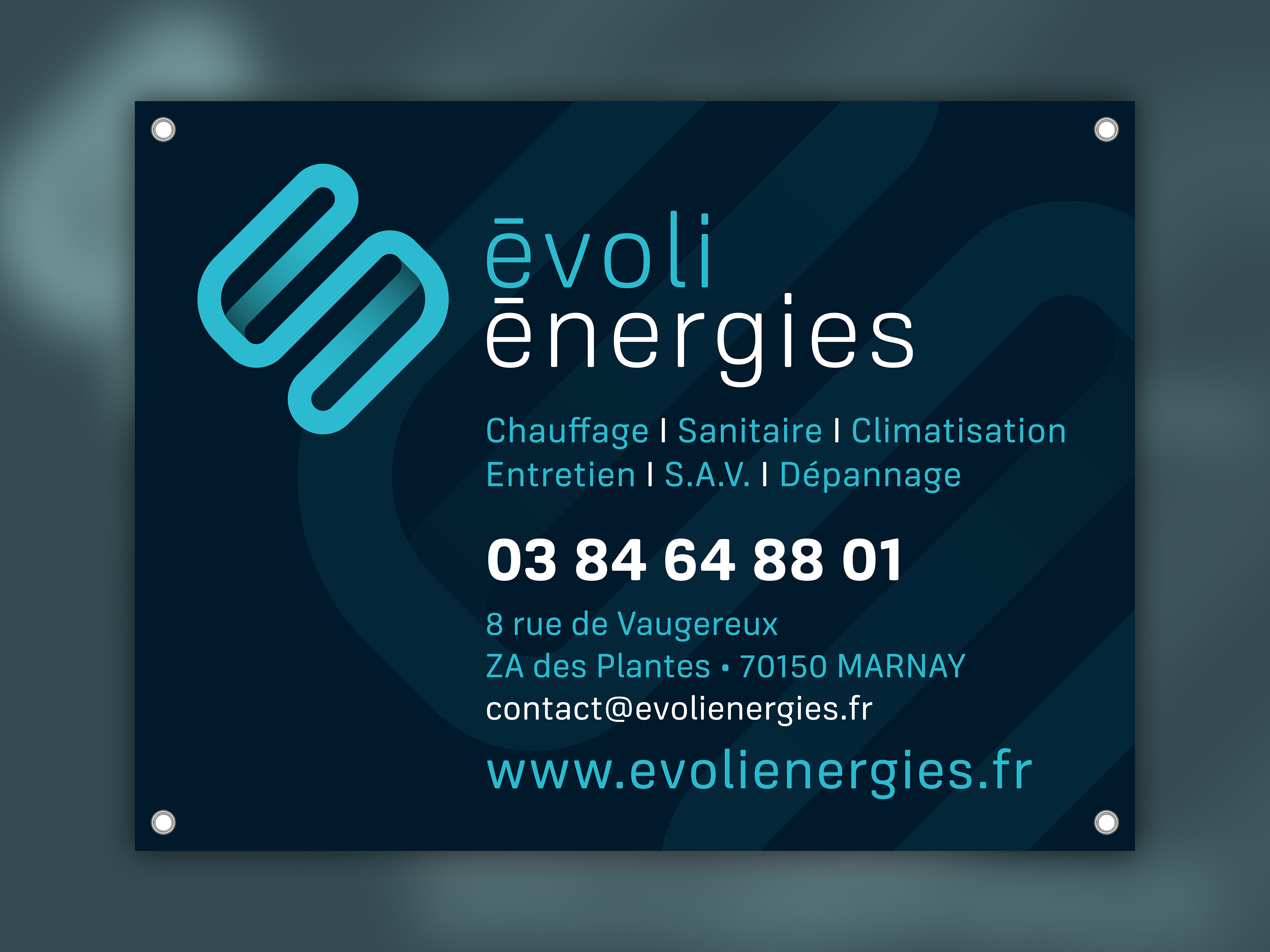 Panneau Evoli Energies.