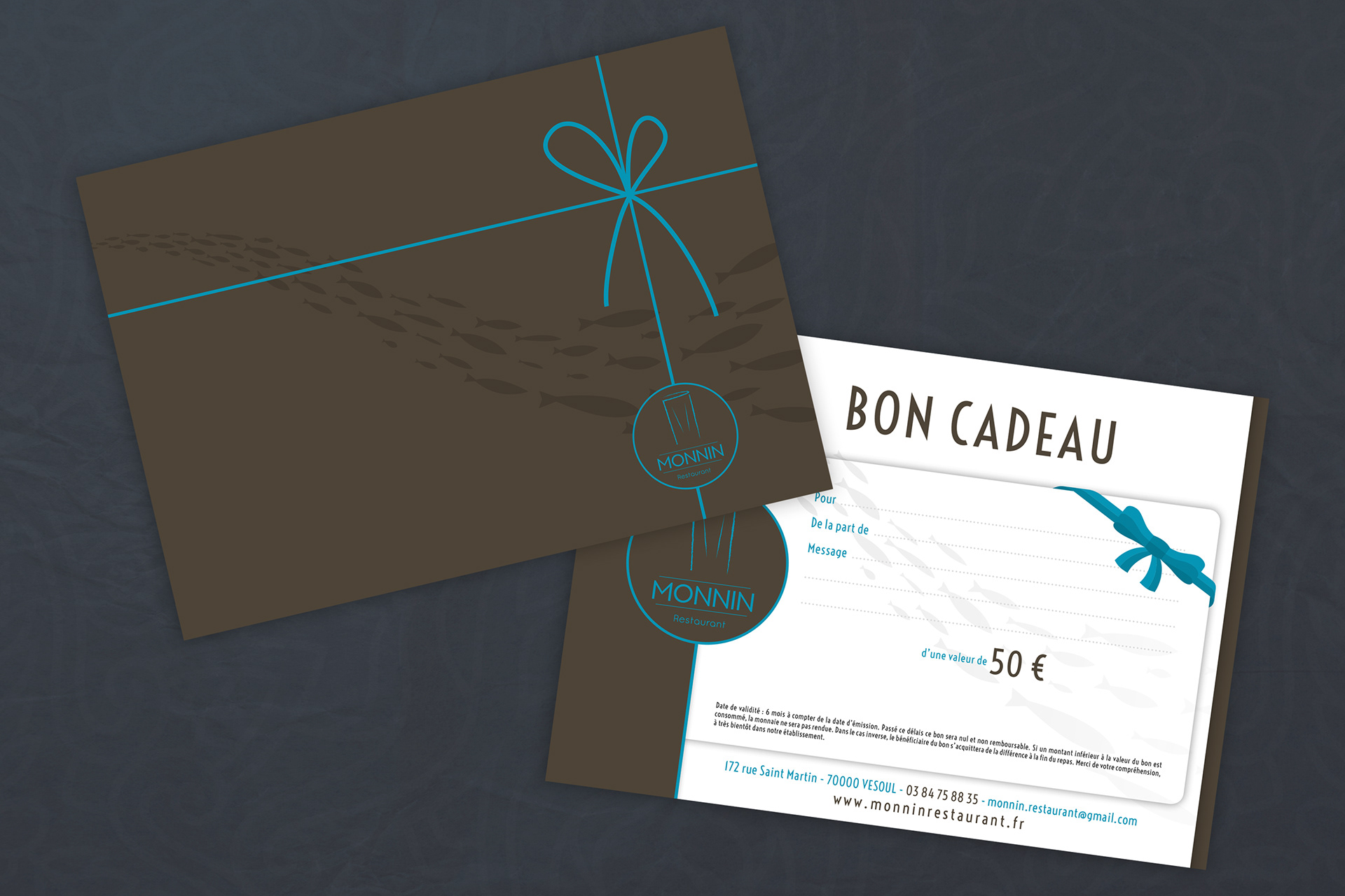 Carte cadeau Monnin Restaurant (2018)