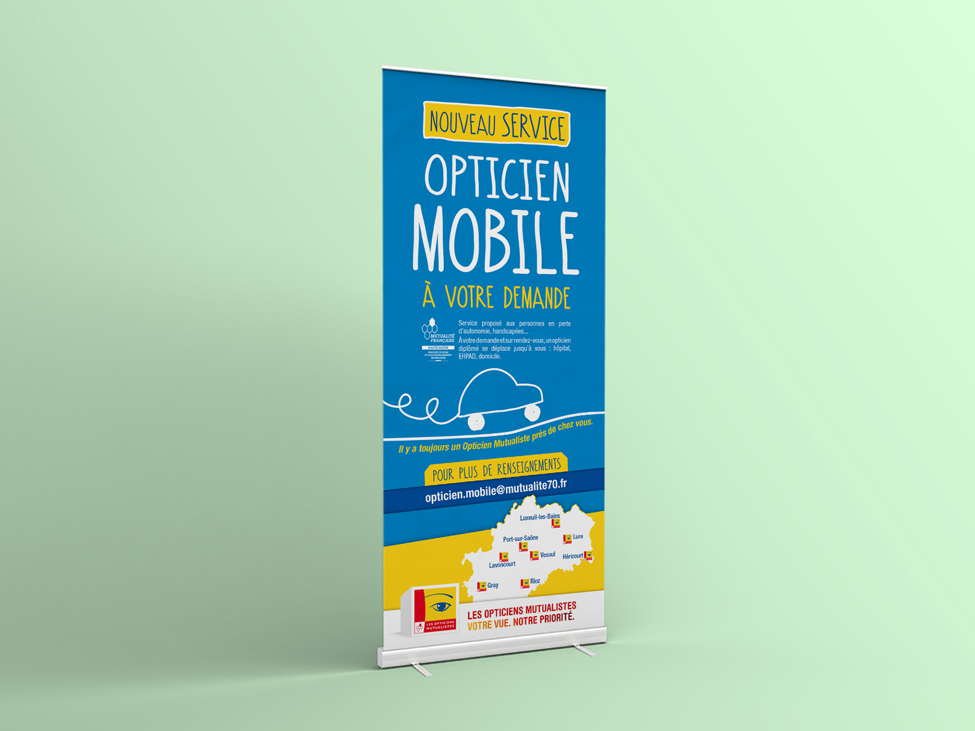 Roll'up Opticien Mobile (Ecouter Voir).