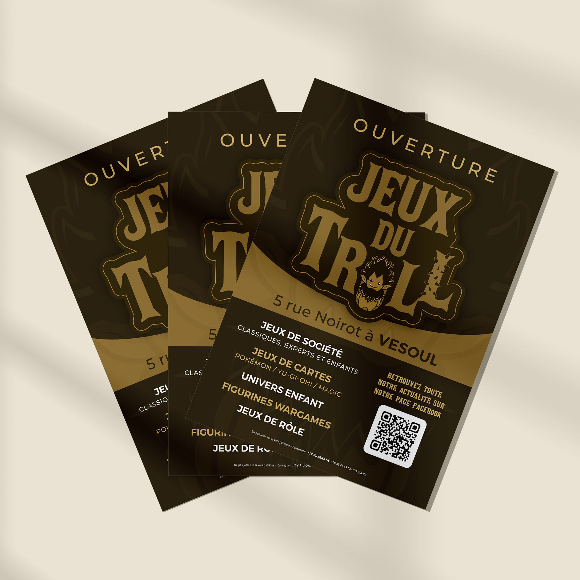 Flyer pour les Jeux du Troll.