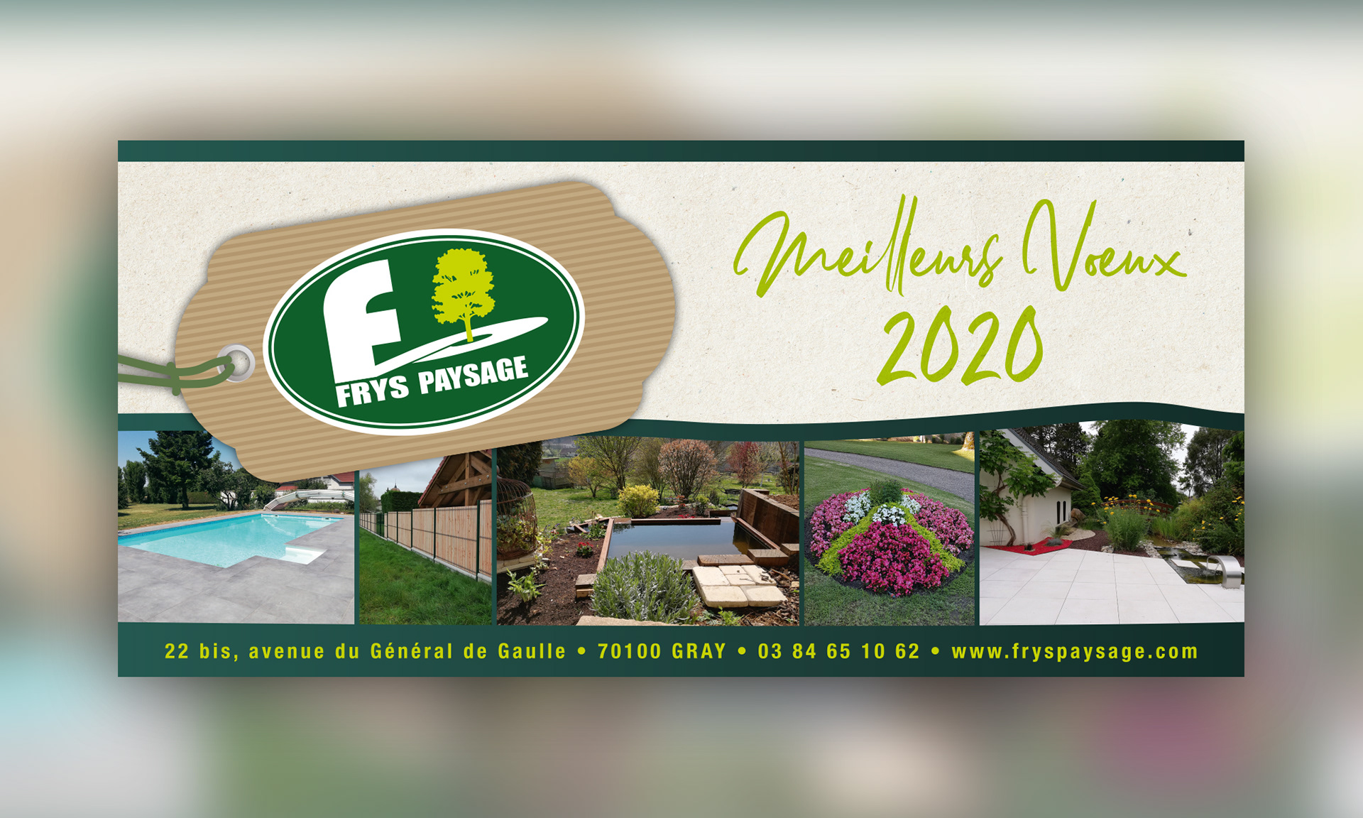 Carte de voeux 2020 Frys Paysage