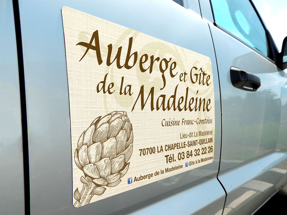 Magnet véhicule - Auberge de la Madeleine.