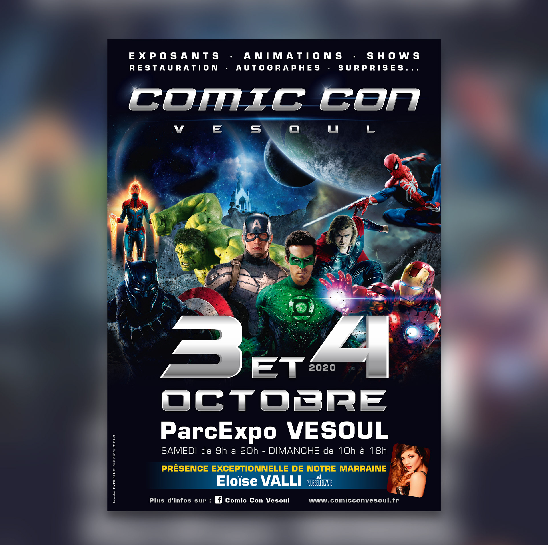 Affiche Comic Con Vesoul.