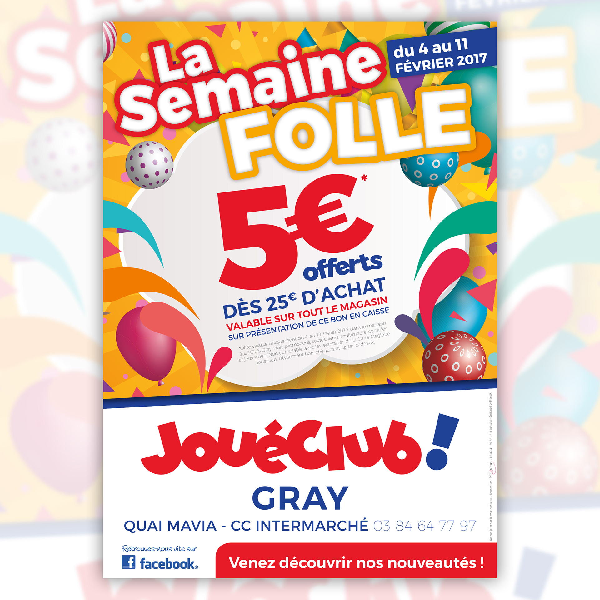 Flyer (tract) JouéClub Gray.