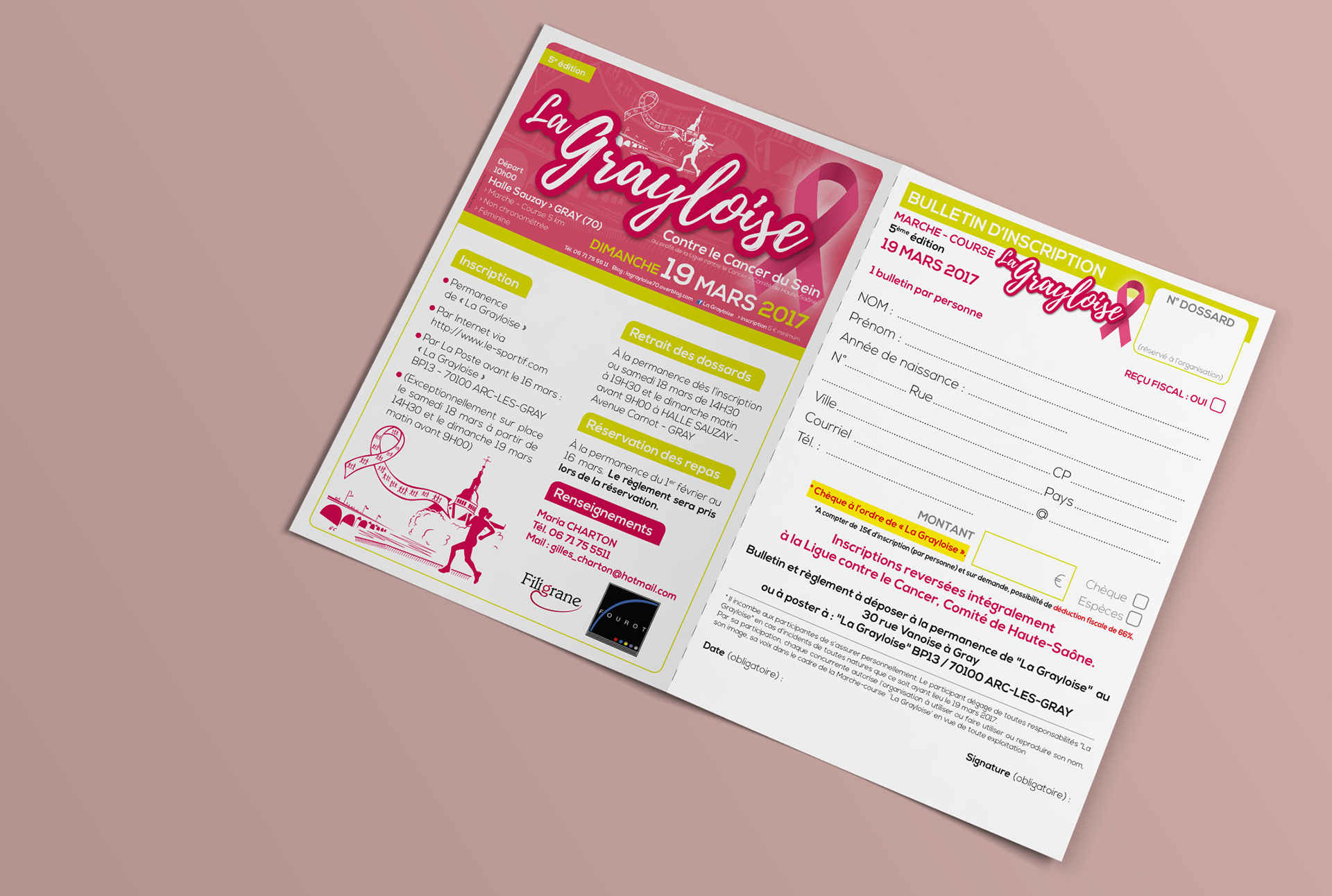 Bulletin de participation course La Grayloise