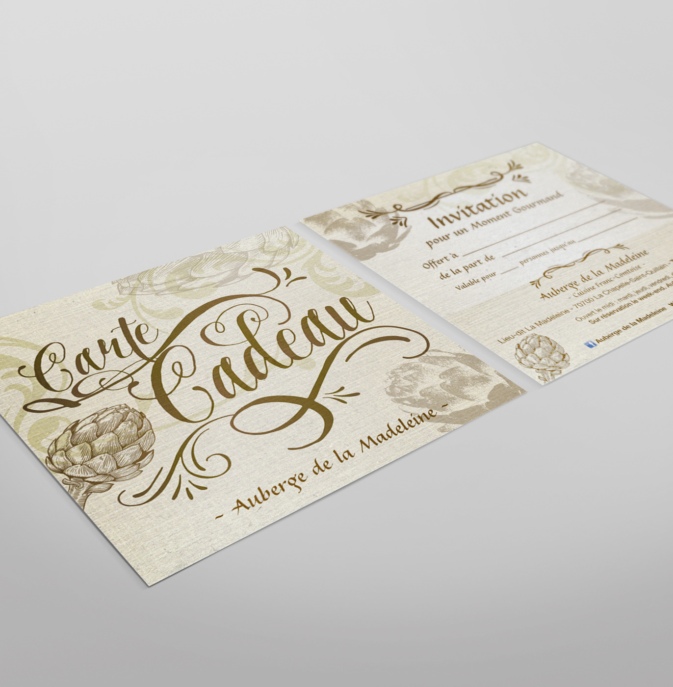 Carte cadeau Auberge de la Madeleine