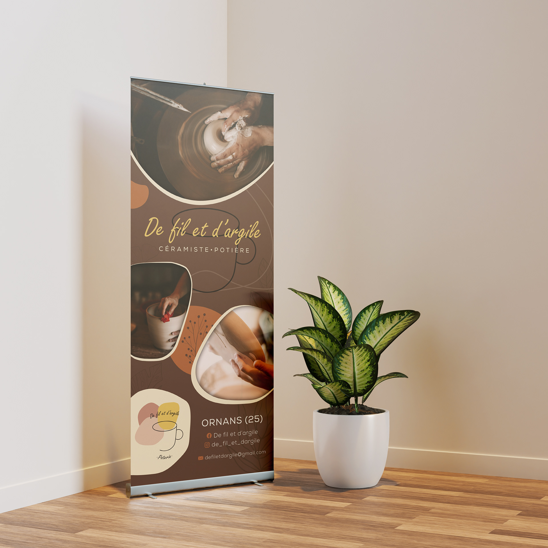 Roll up pour De Fil et d'Argile.