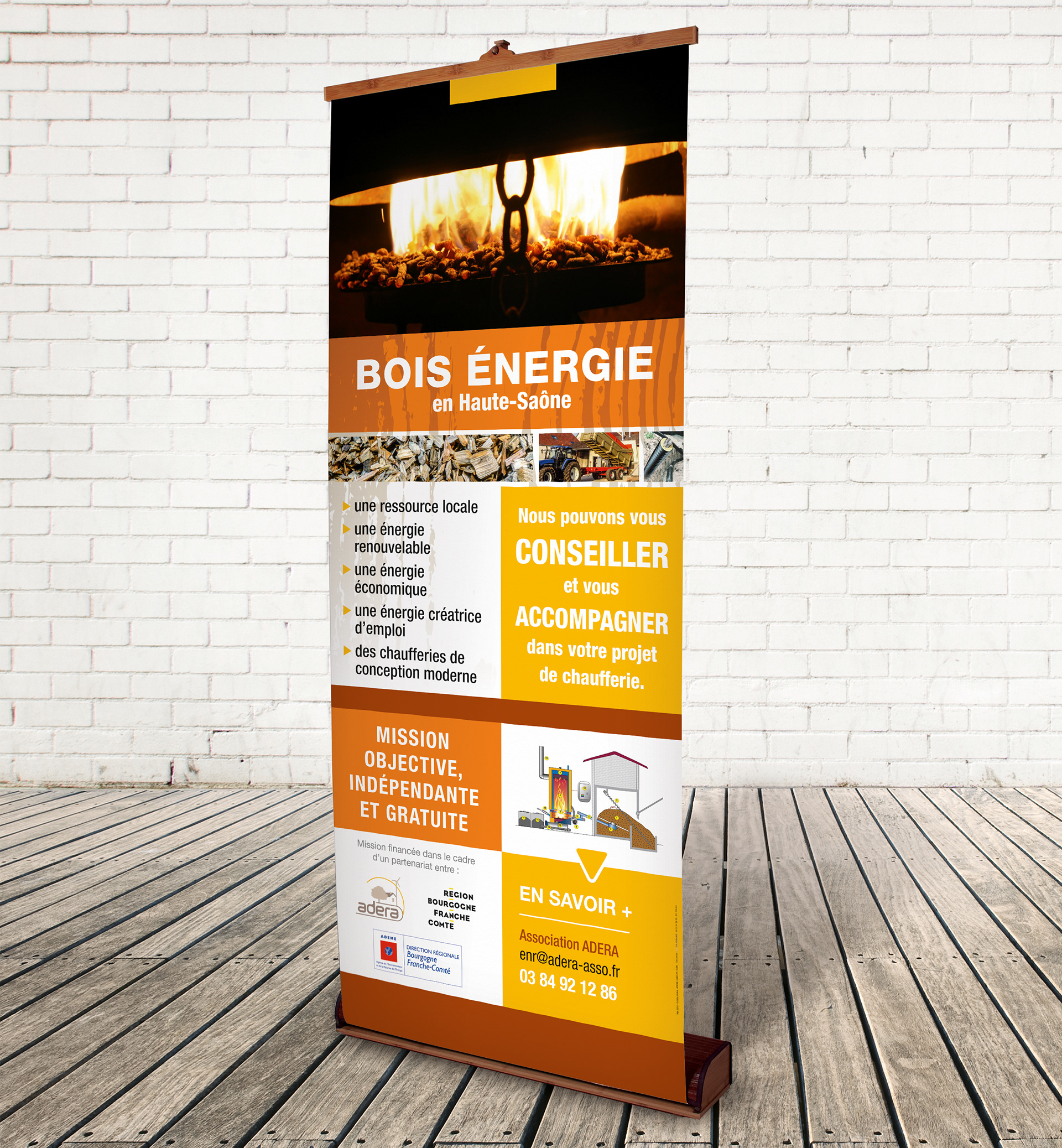 Roll'up Bois Energie ADERA.