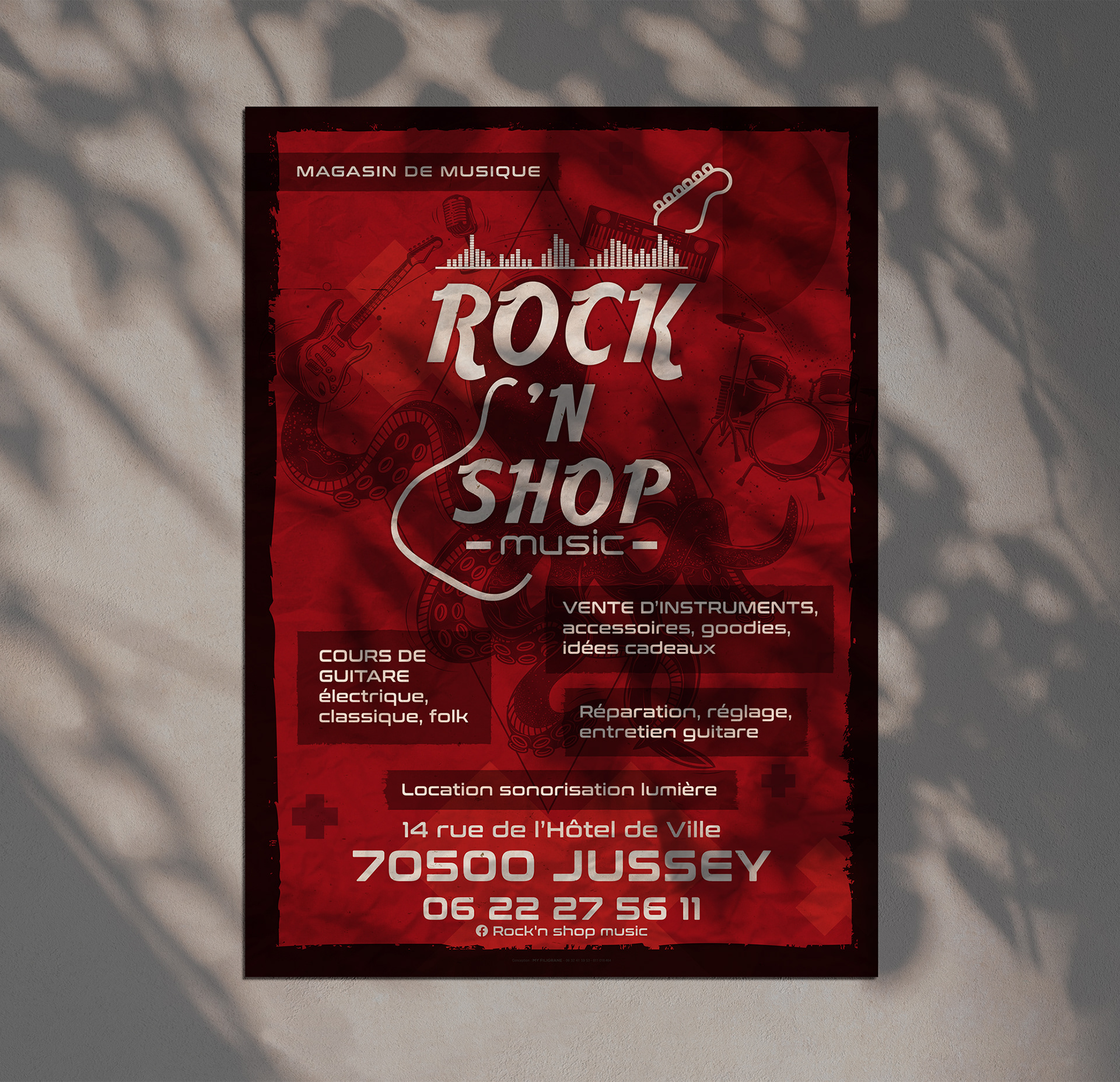 Affiche Rock'n Shop - Jussey.