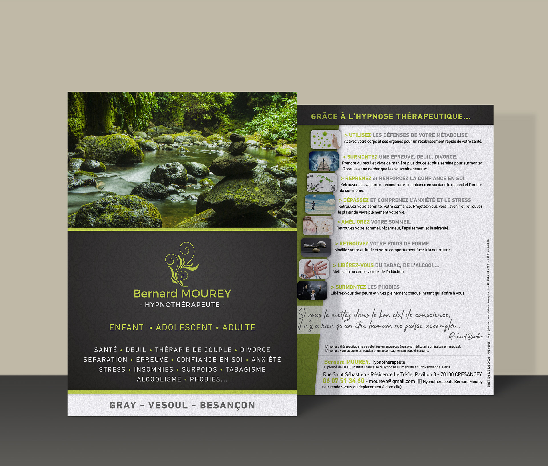 Flyer (tract) Bernard MOUREY.