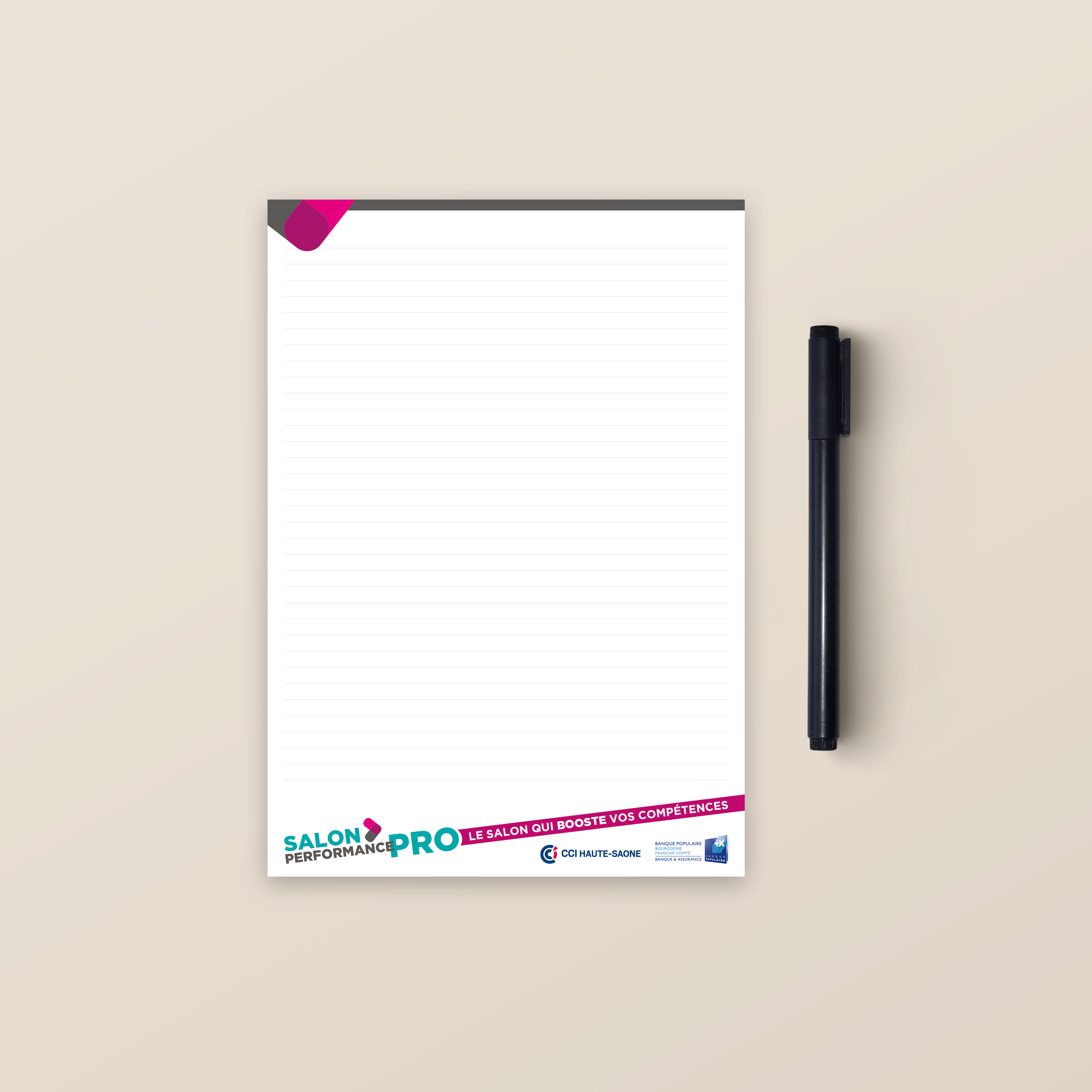 Bloc-note Salon Performance Pro.